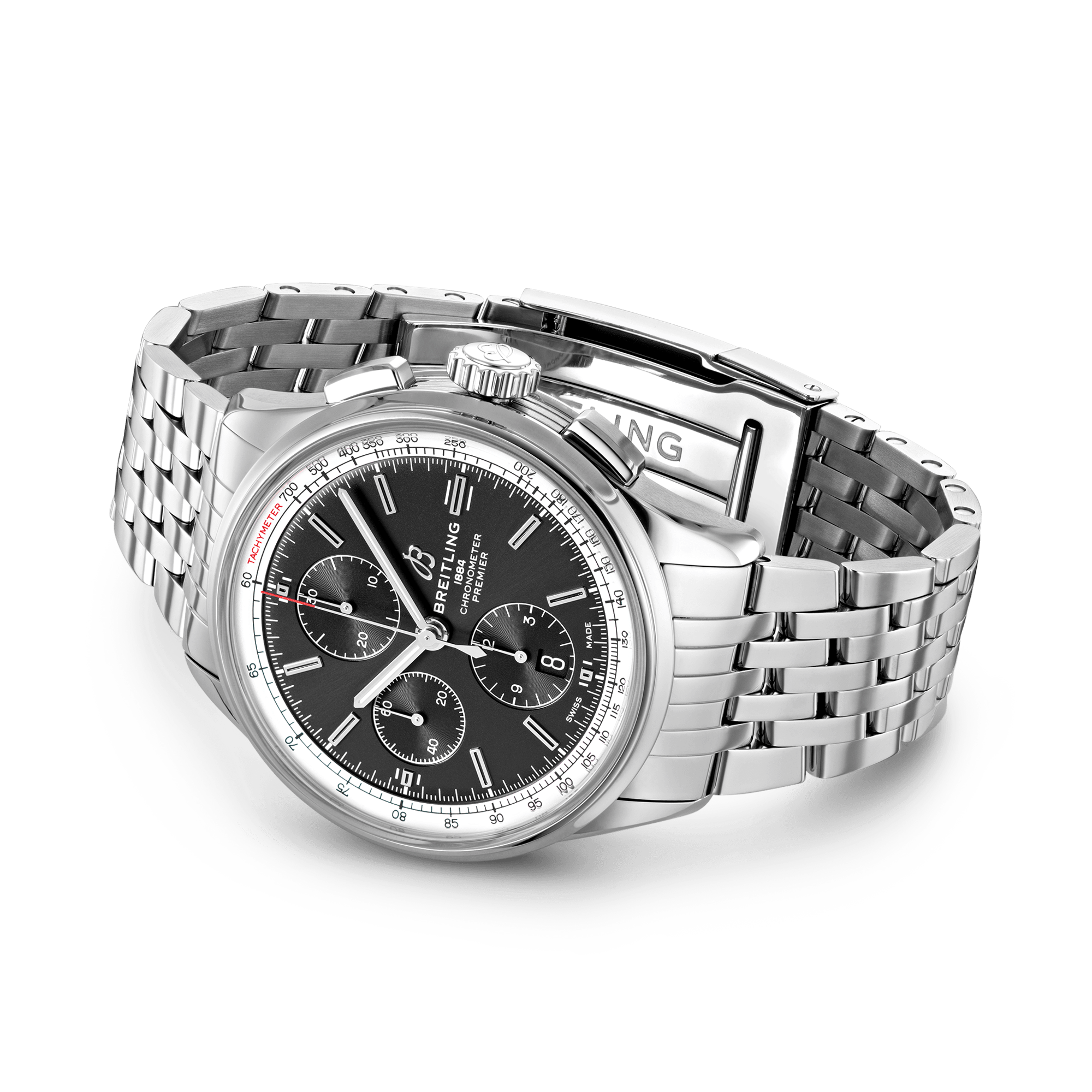 Breitling Premier Chronograph 42 42mm, Black Dial, Baton Numerals_4