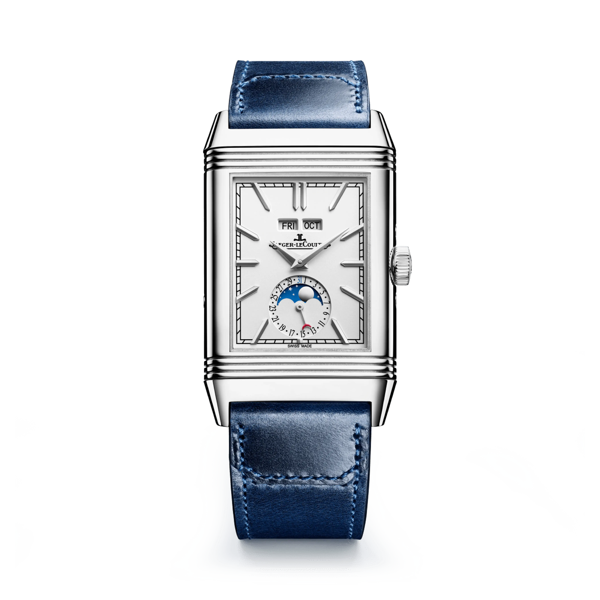 Jaeger-Le Coultre Reverso Tribute 49.4mm, Silver Dial, Baton Numeral_1