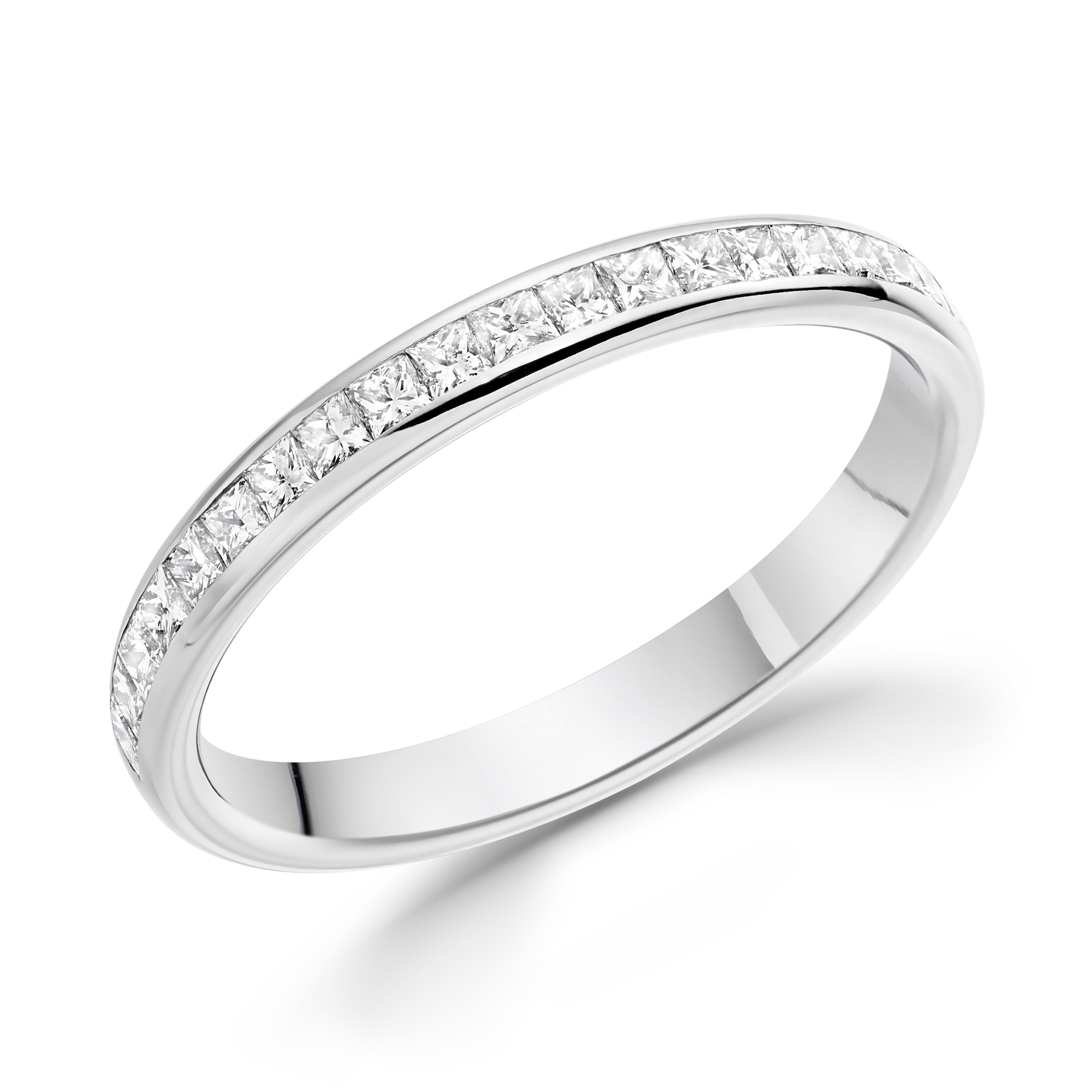 Princess Cut Diamond Half Eternity Ring Princess Cut, Half Eternity, Channel Set_1