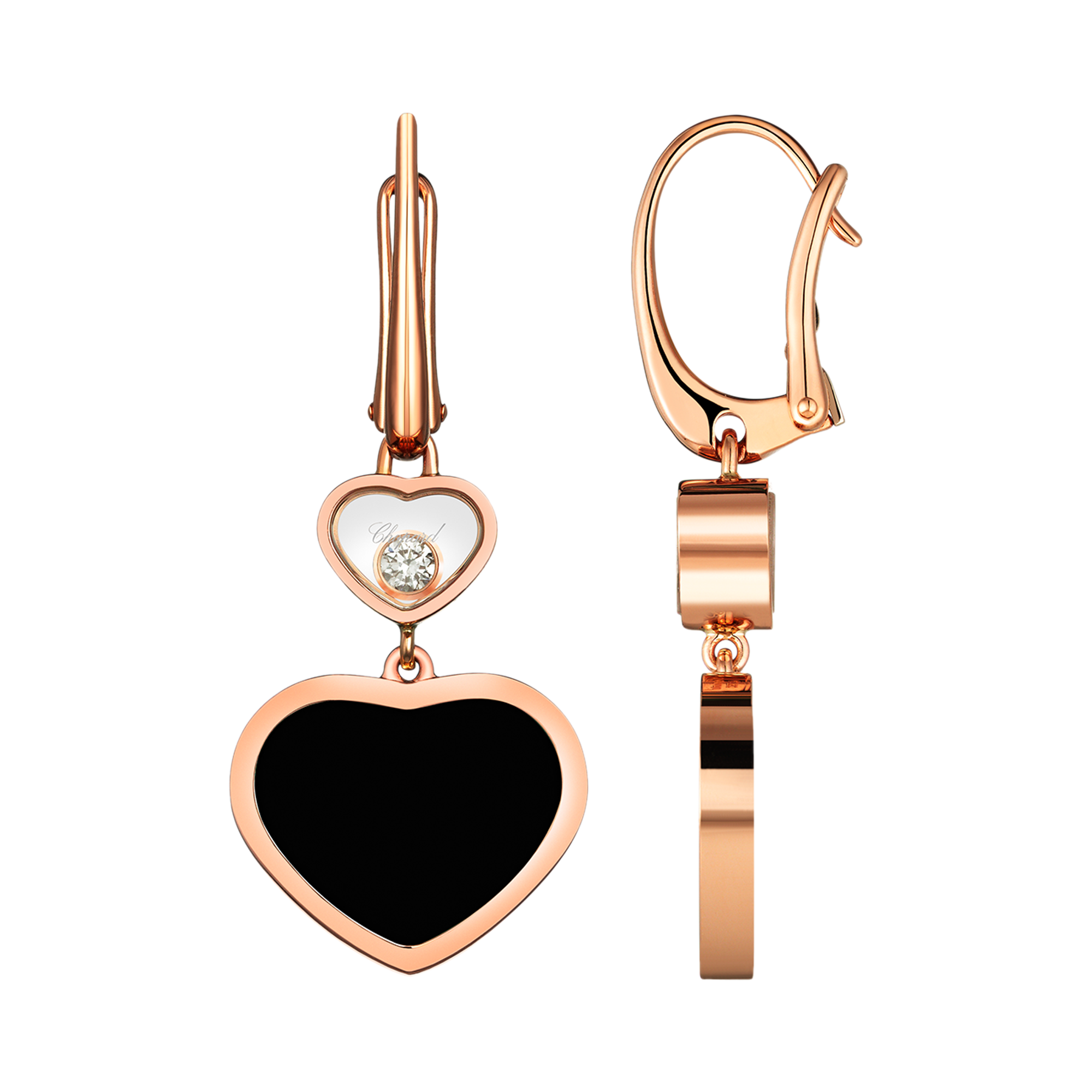 Chopard Happy Hearts Drop Earrings Brilliant Cut, Rub Over Set_2