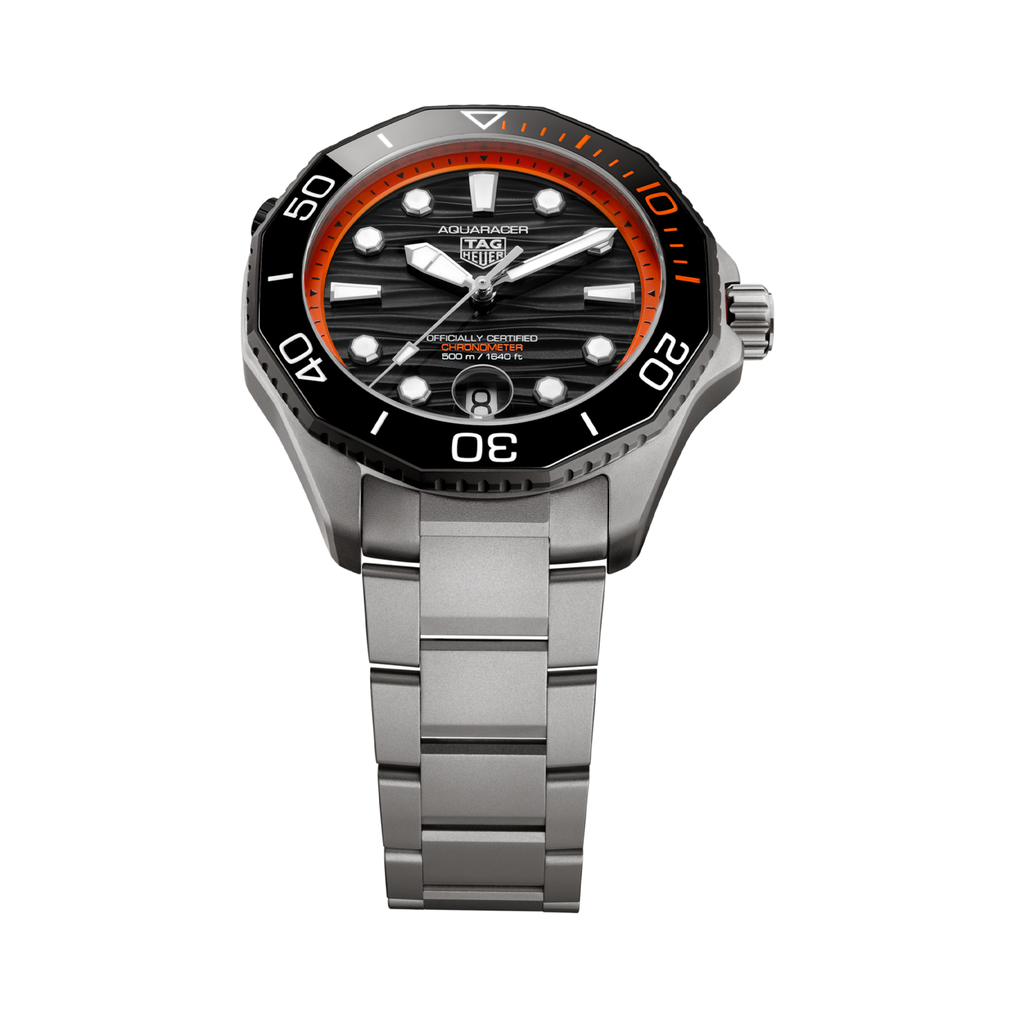 Tag Heuer Aquaracer Professional 500 Date 42mm, Black Dial, Arabic/Baton Numerals_4