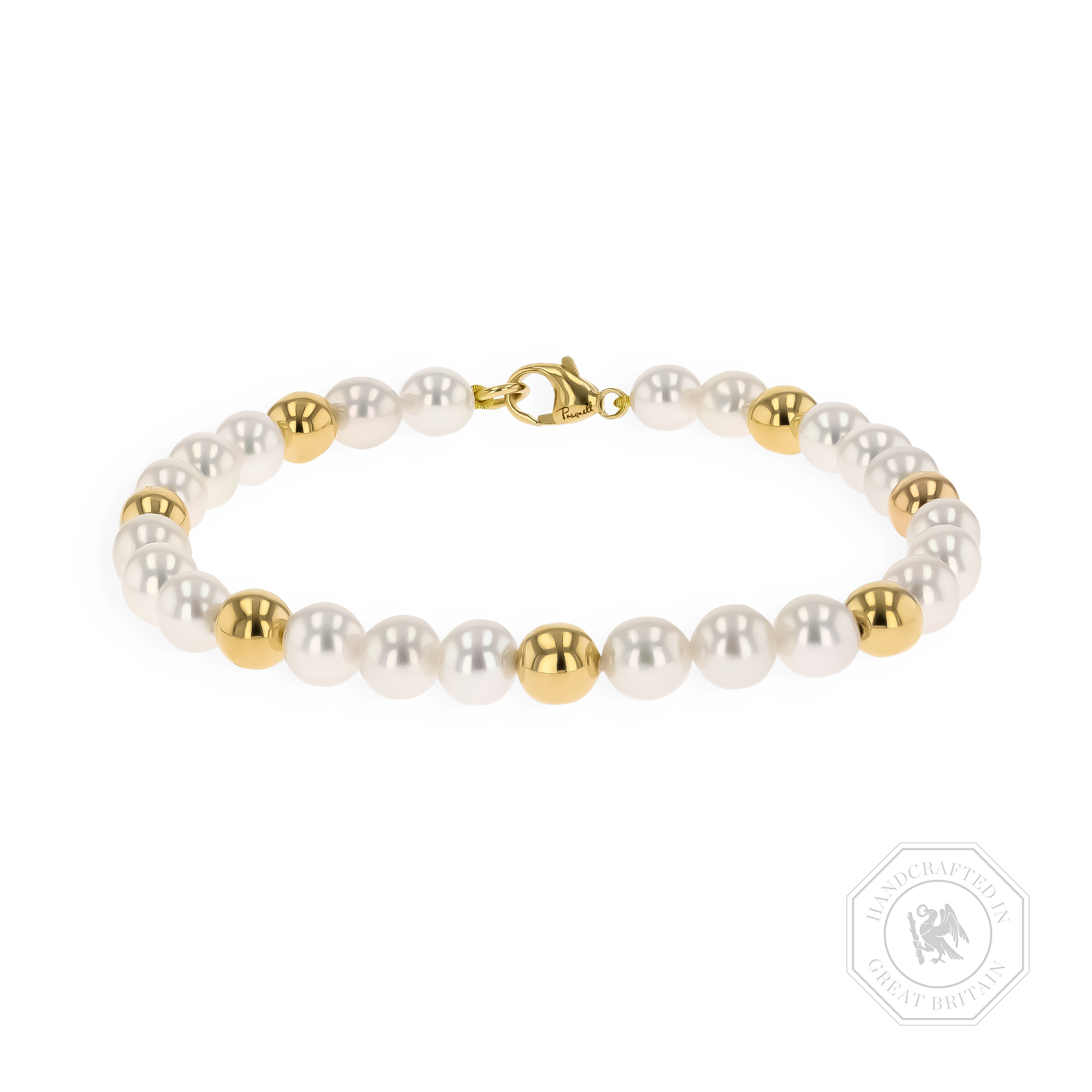 Akoya Pearl and Gold Bead Bracelet _1