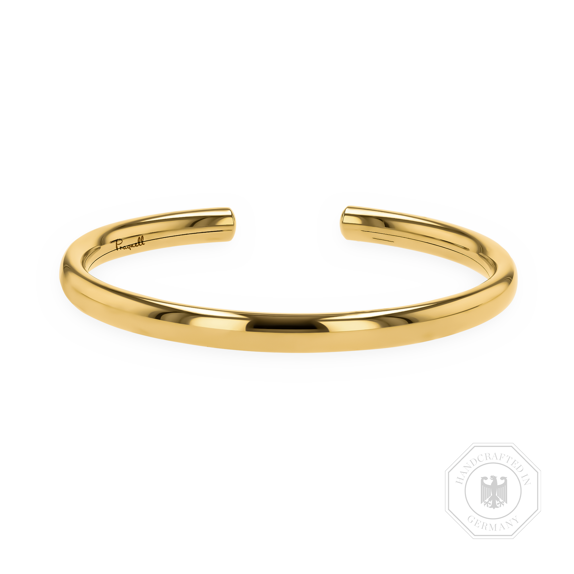 Yellow Gold Polished Oval Bangle _1