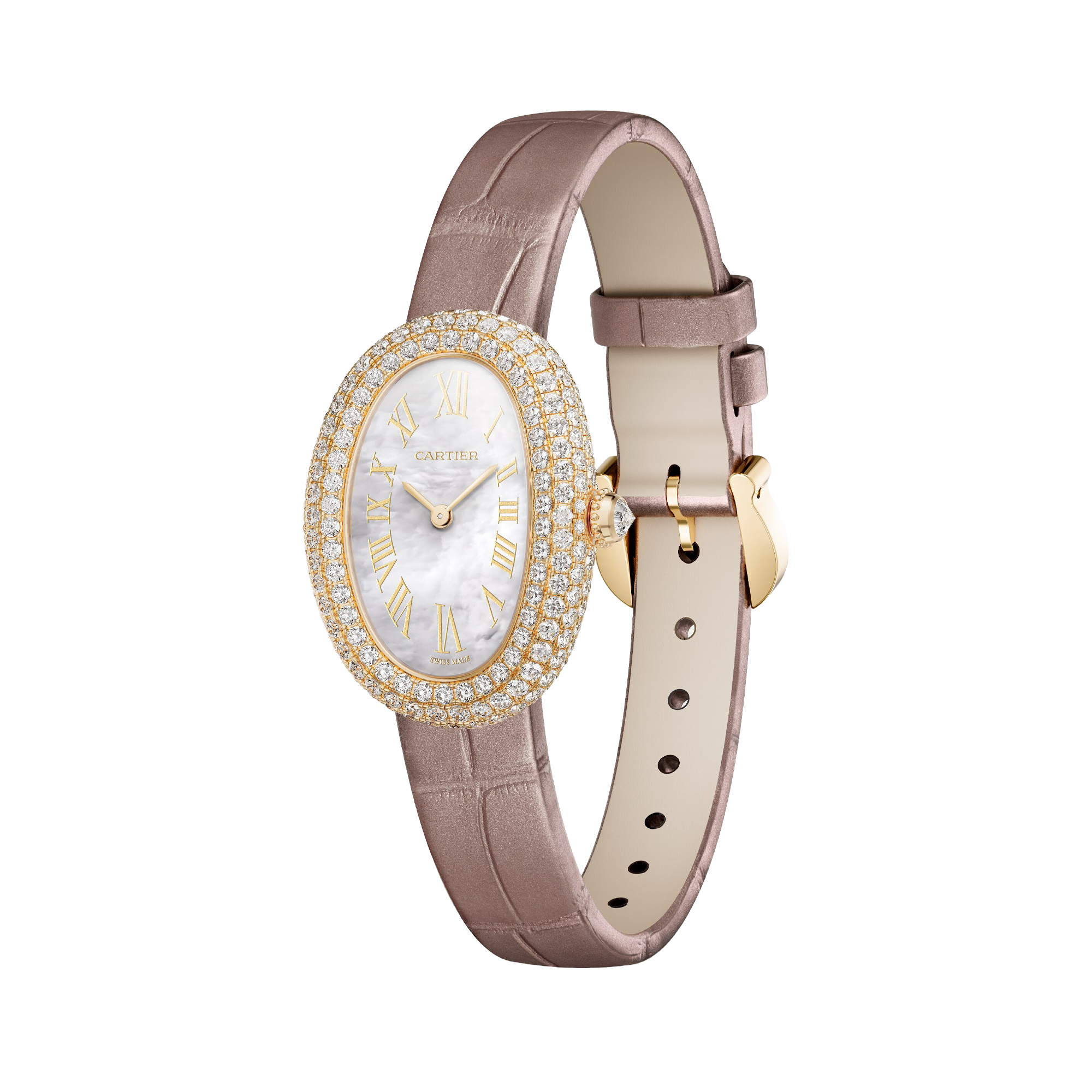 Cartier Baignoire de Cartier 23.1mm, Mother of Pearl Dial, Roman Numerals_2