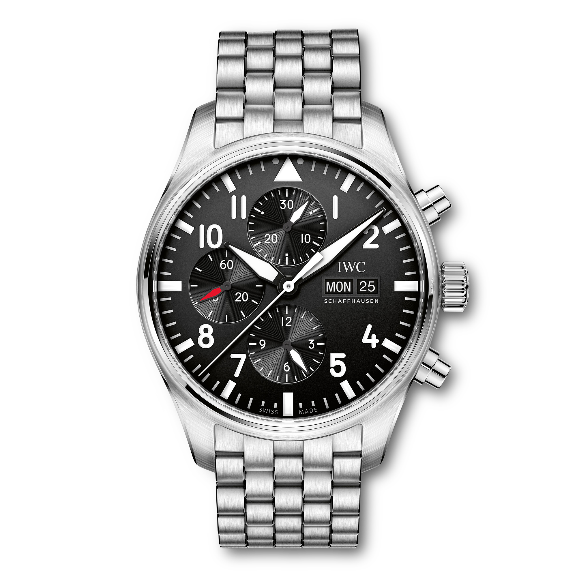 IWC Pilot's Chronograph 43mm, Black Dial, Arabic Numerals_1