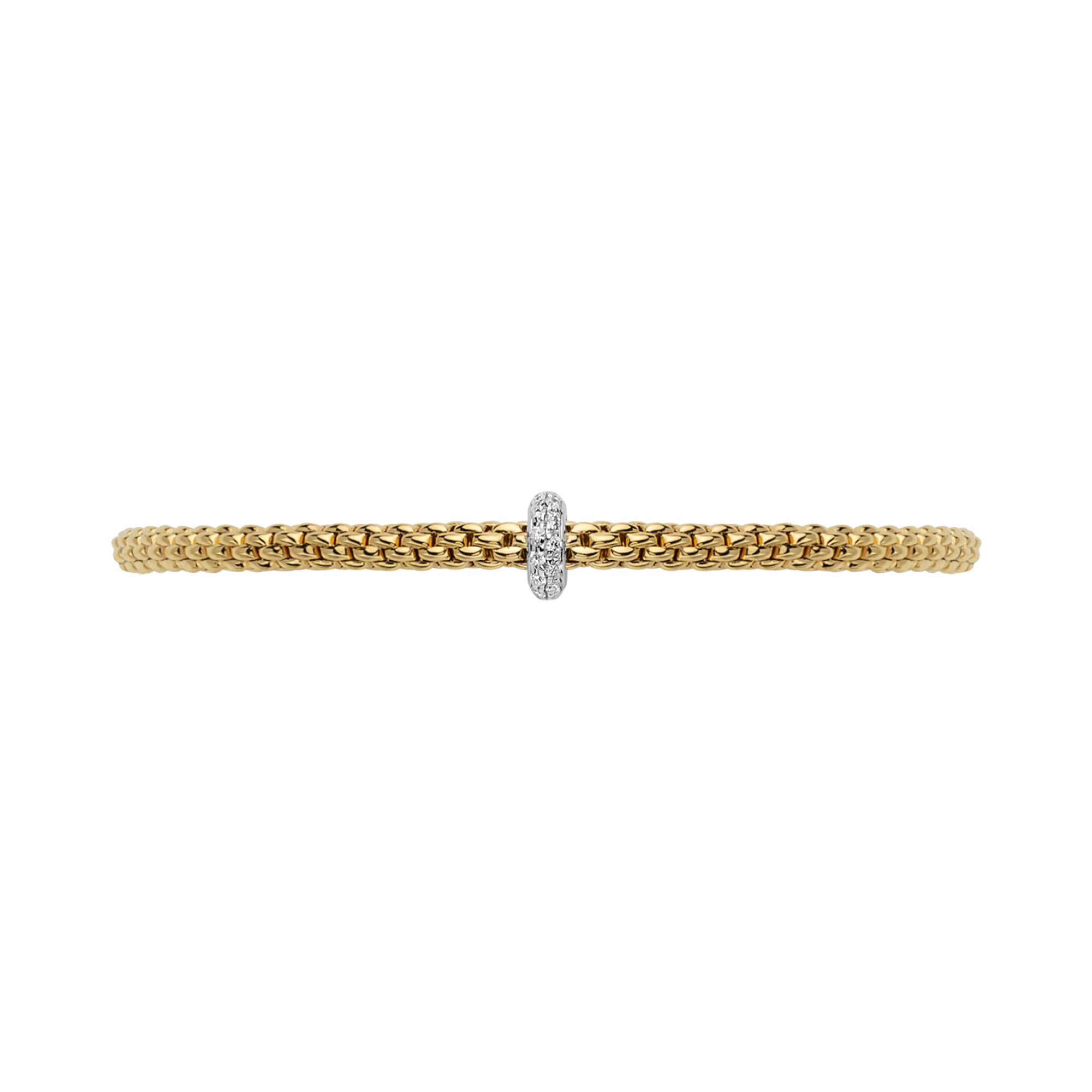 FOPE Prima Flex 'It Medium Diamond Bracelet Brilliant Cut, Rubover Set_3