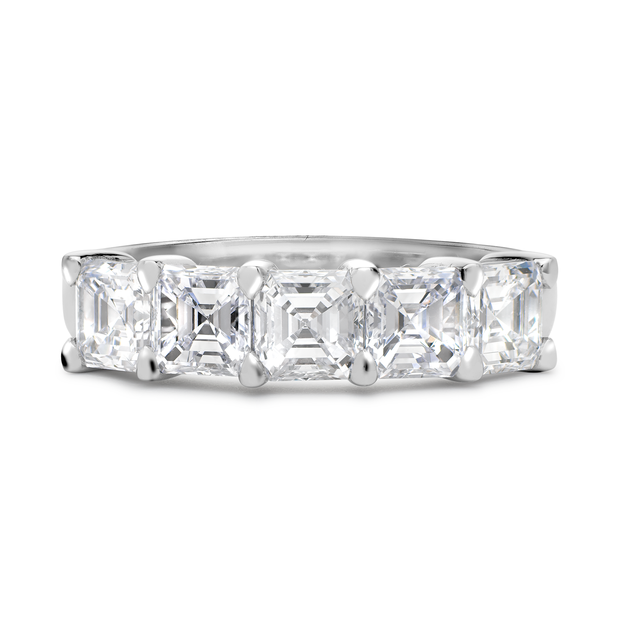 Asscher Cut Diamond Five-Stone Ring Asscher Cut, Five-Stone, Claw Set_2