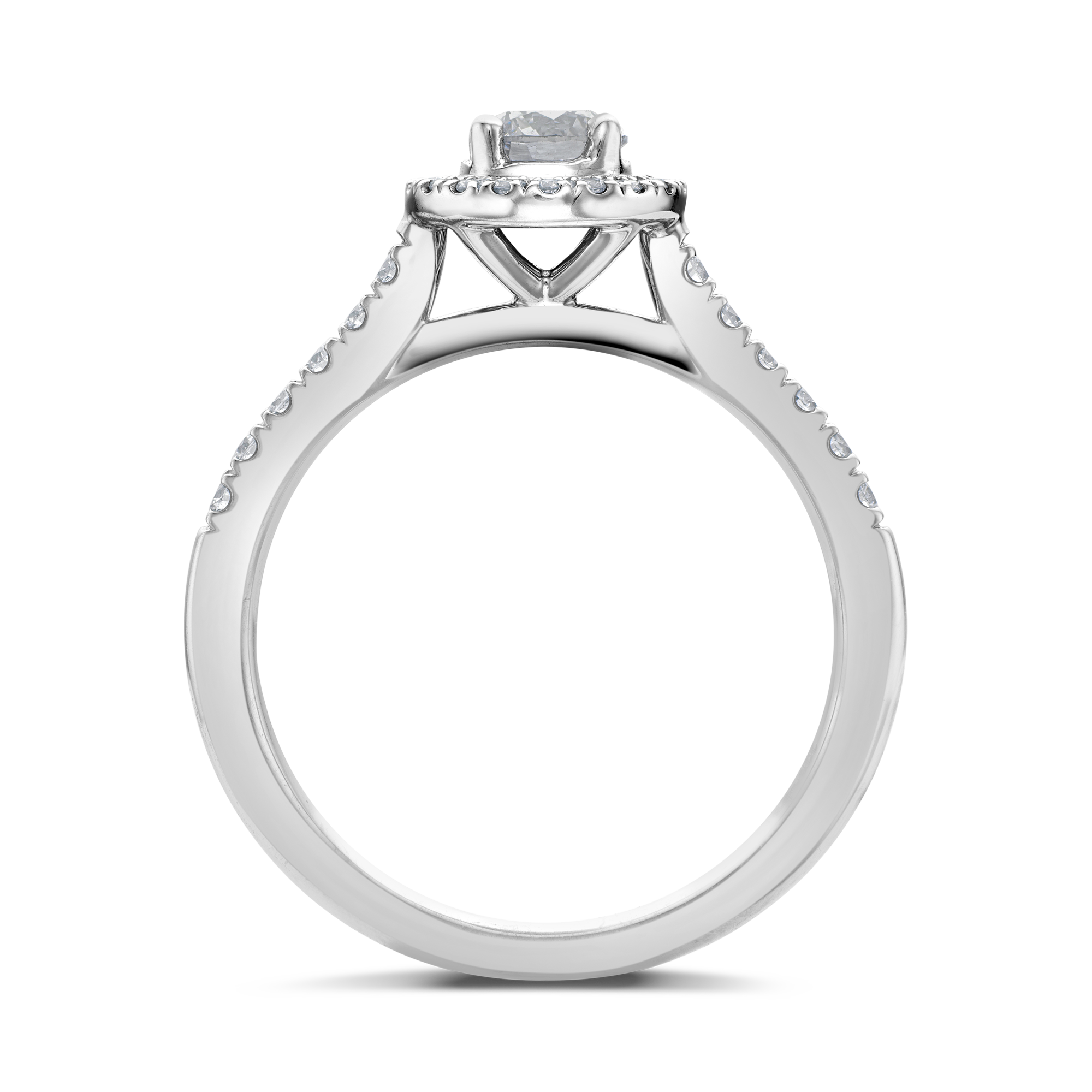 Celestial 0.39ct Fancy Light Grey Diamond Cluster Ring Brilliant cut, Claw set_3