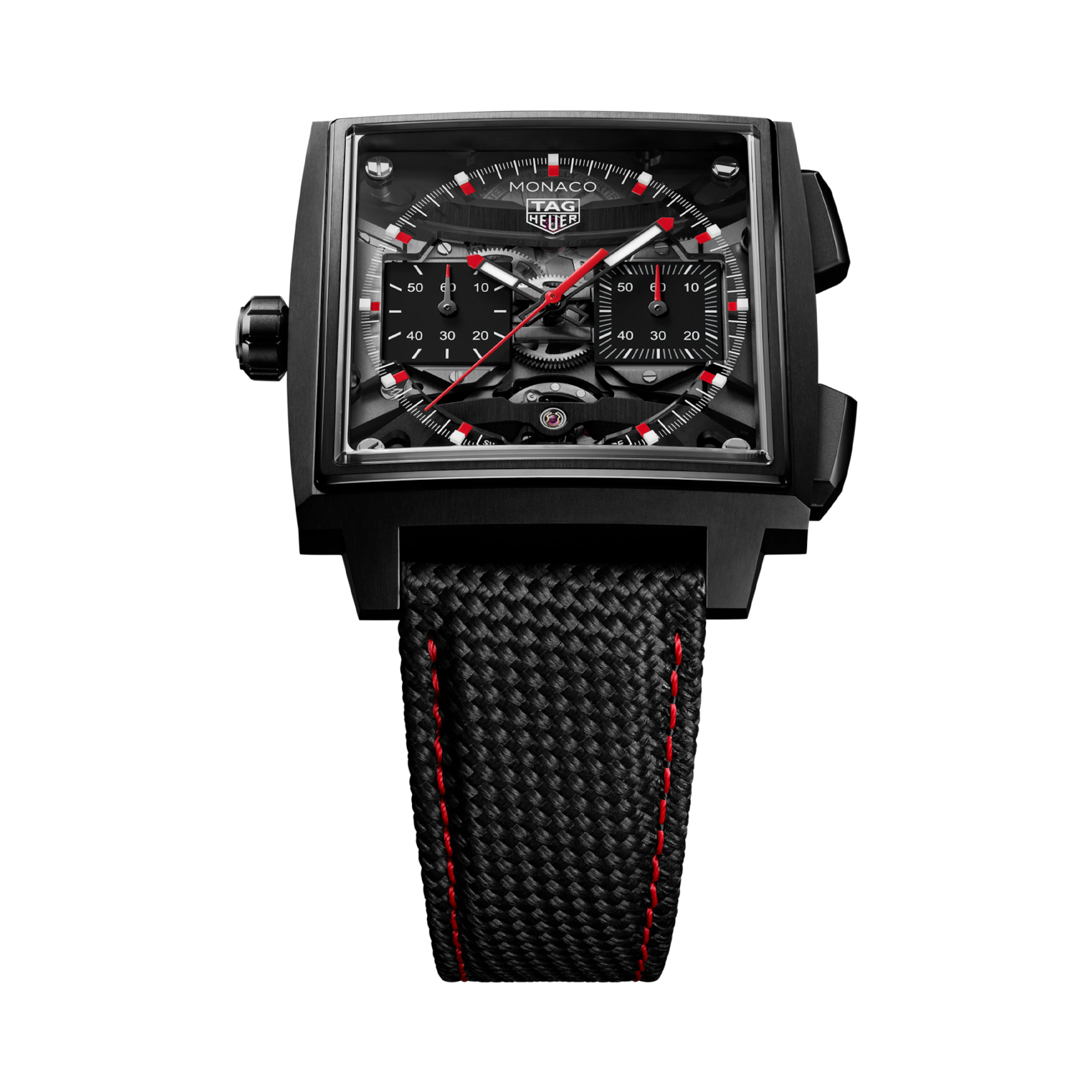 Tag Heuer Monaco Chronograph 40mm, Black Dial, Arabic/Baton Numerals_4