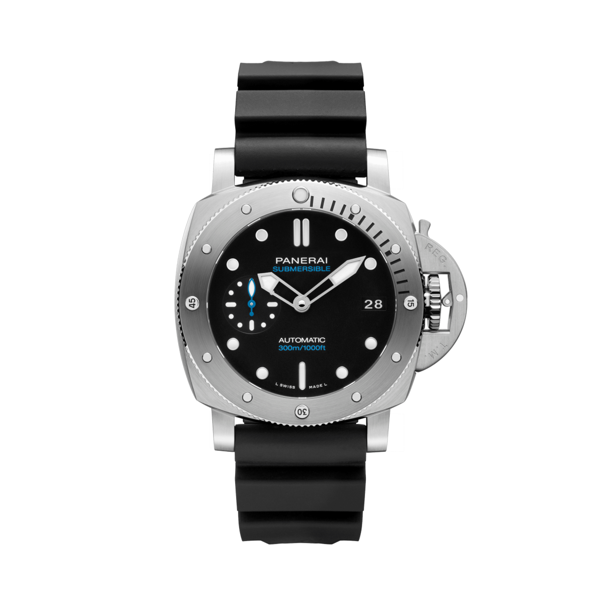 Panerai Submersible 42mm, Black Dial, Dot Numerals_1