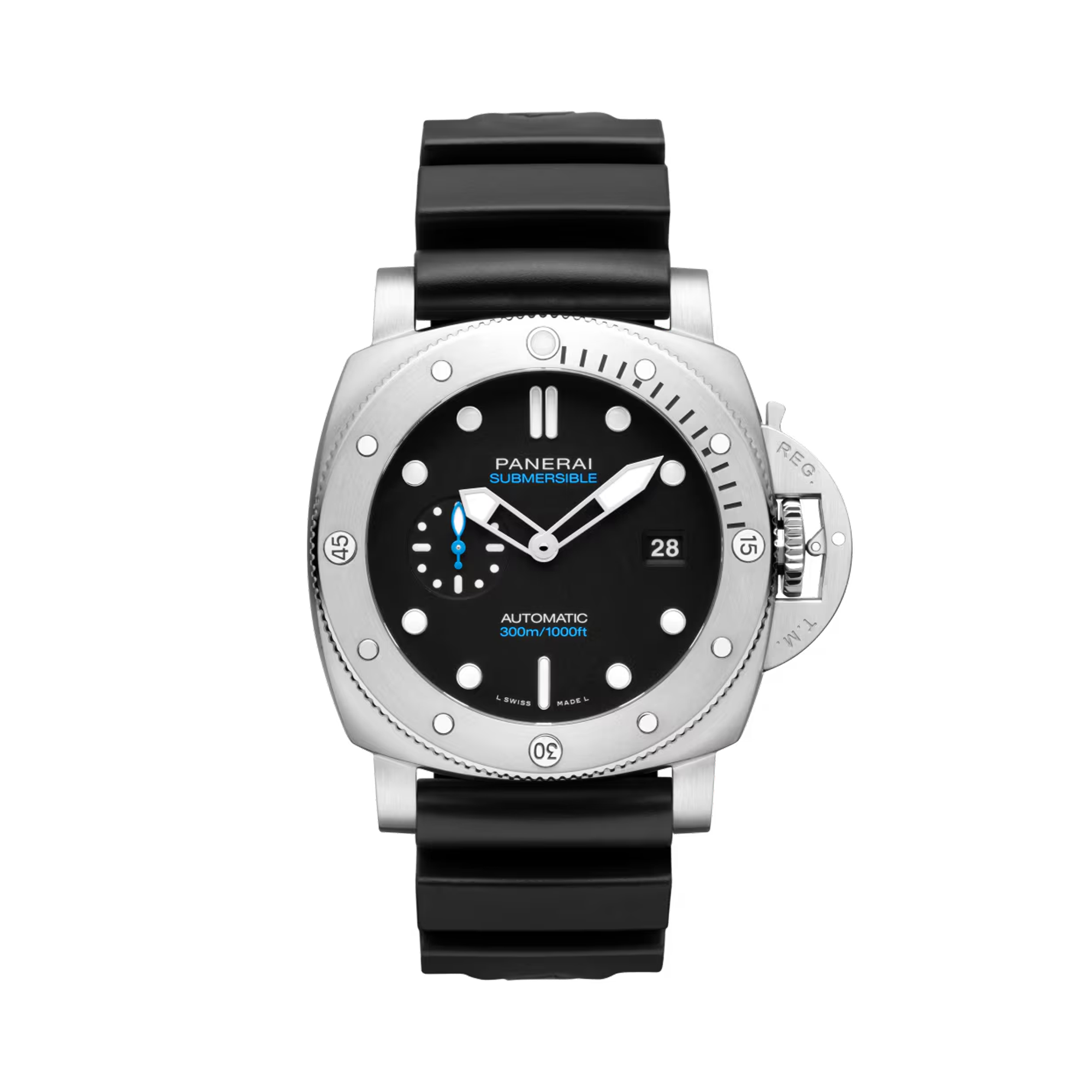 Panerai Submersible 44mm Black Dial, Dot Numerals_1