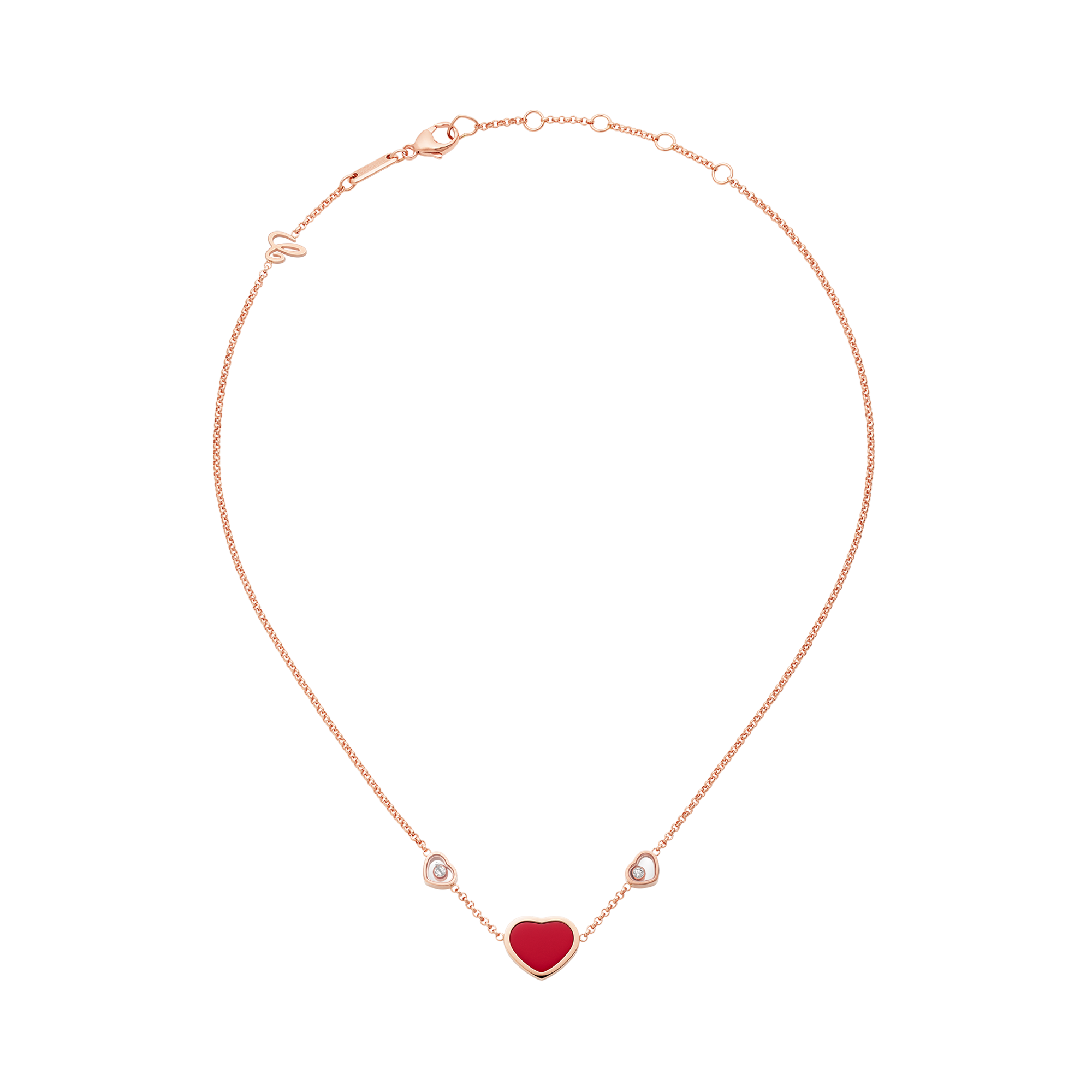 Chopard Happy Hearts Necklace Heart Shape Cut, Rub Over Set_1