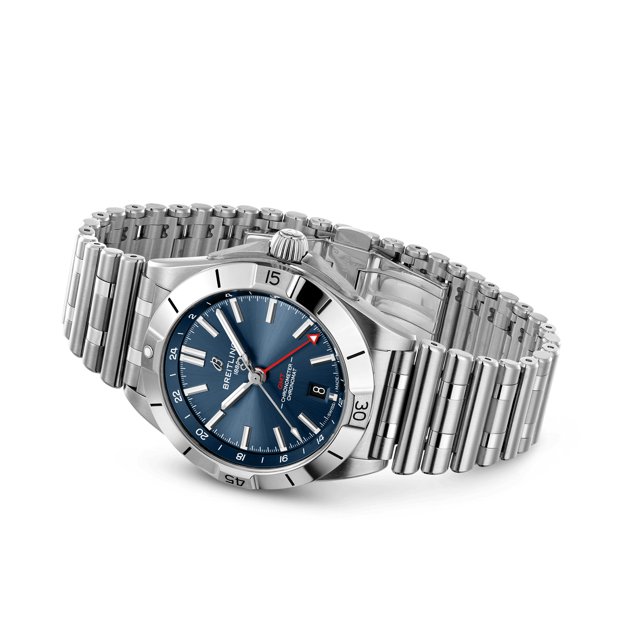 Breitling Chronomat Automatic GMT 40 40mm, Blue Dial, Baton Numeral_4