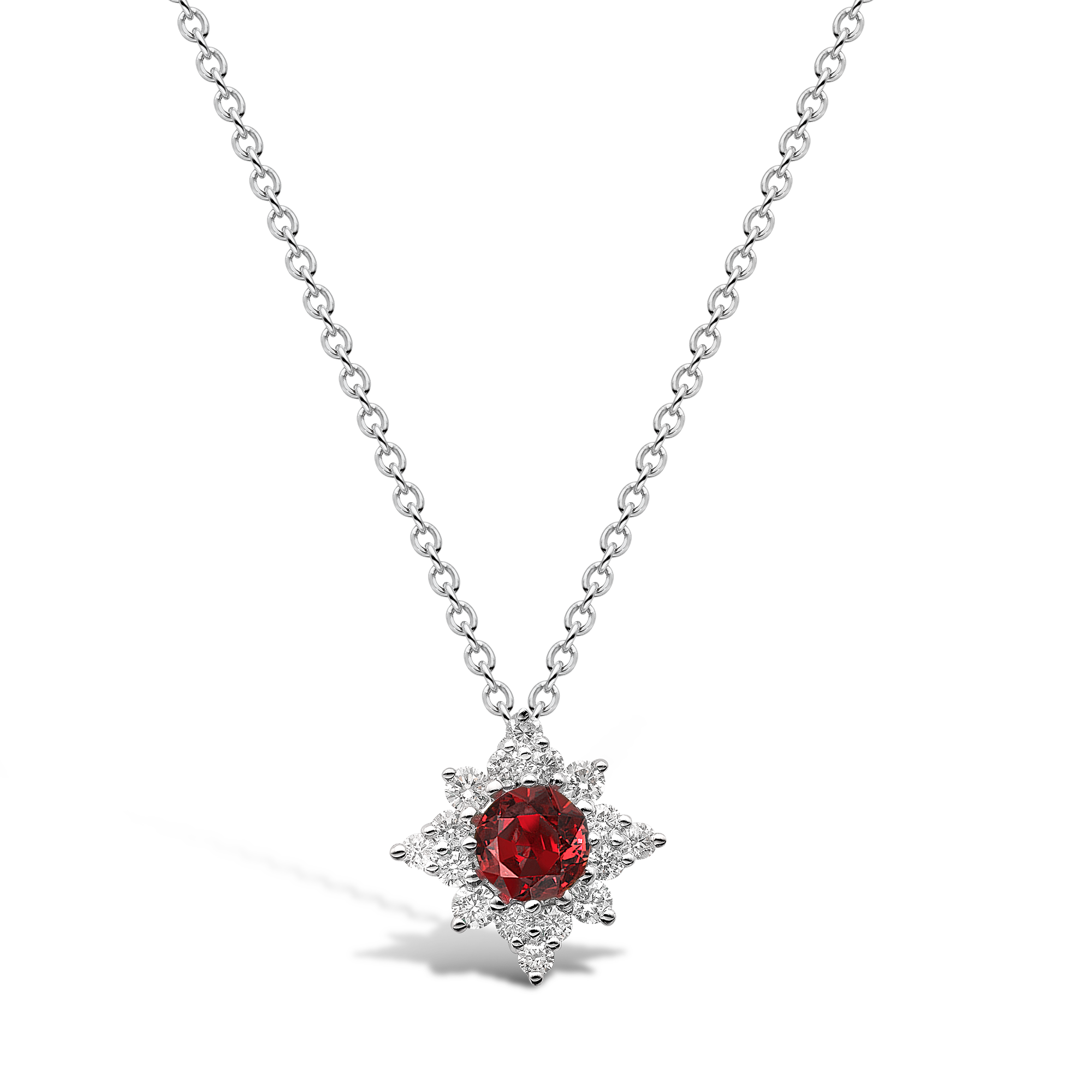 Star Struck Ruby Pendant Brilliant cut, Claw set_1