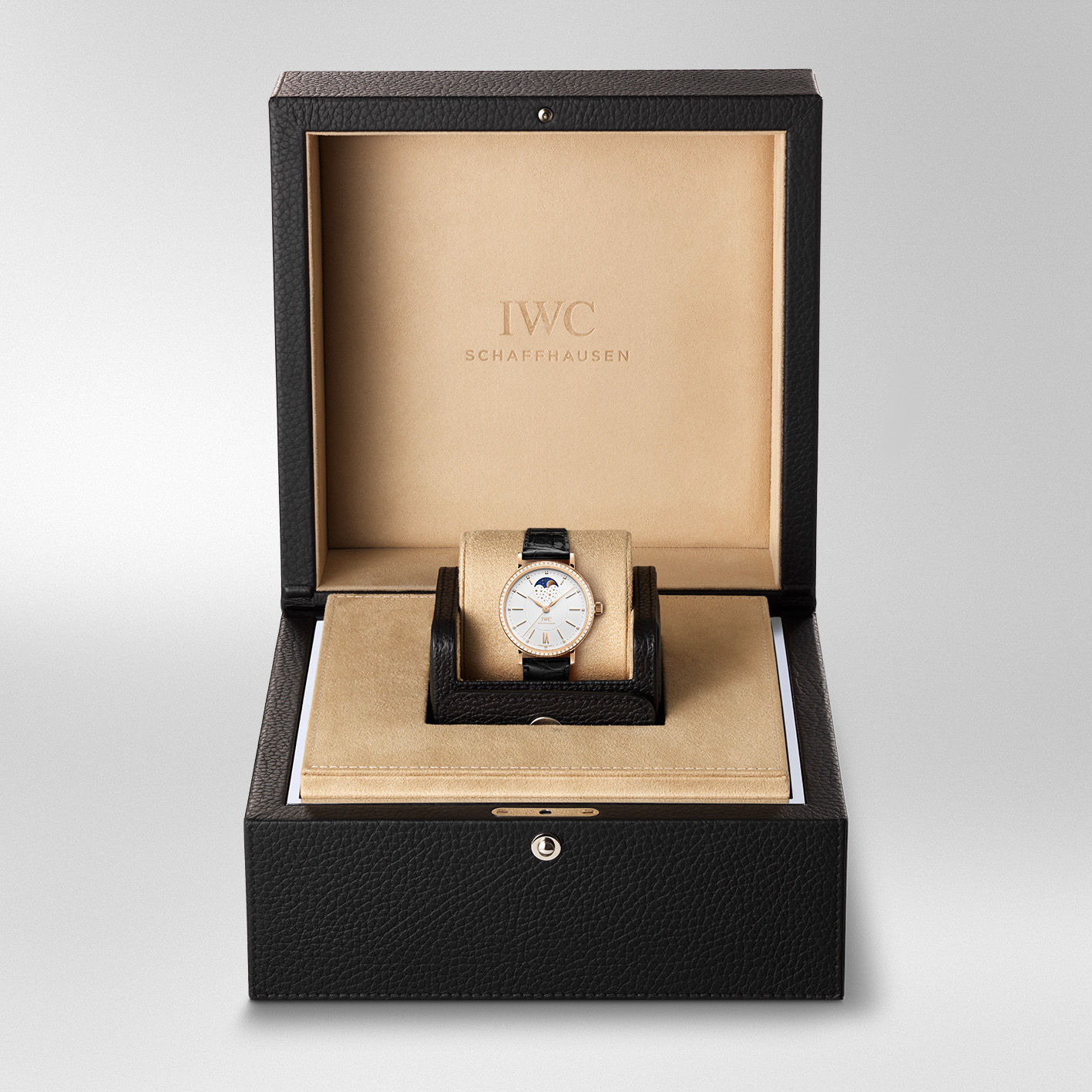 IWC Portofino Moon Phase 37 37mm, White Dial, Baton Numerals_5