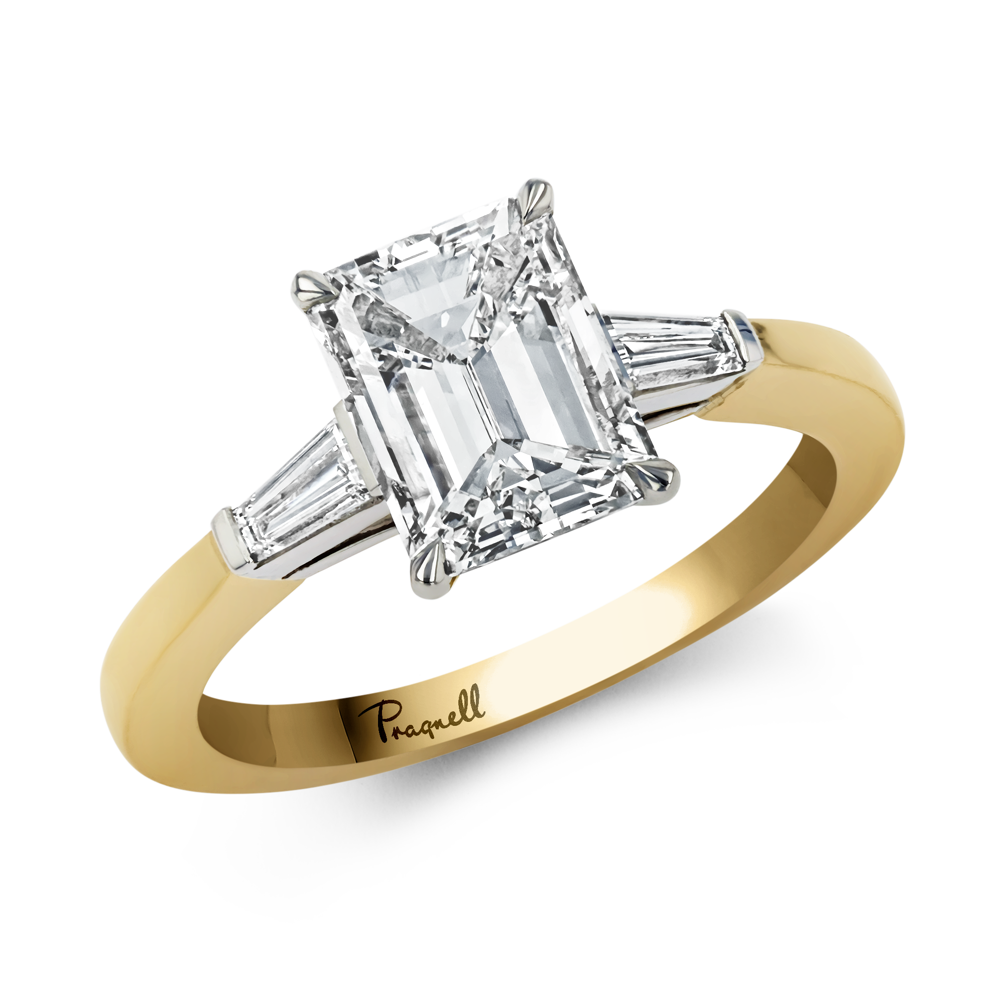 Regency 2.01ct Emerald Cut Diamond Ring Emerald Cut, Claw Set_1
