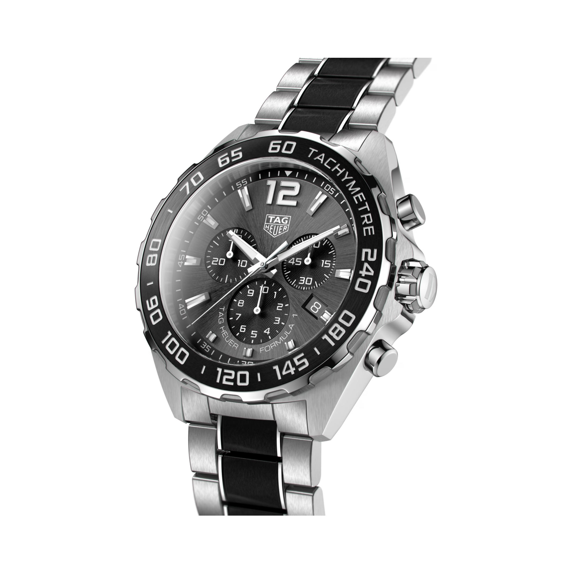 Tag Heuer Formula 1 Chronograph 43mm, Silver Grey Dial, Baton/Arabic Numerals_2
