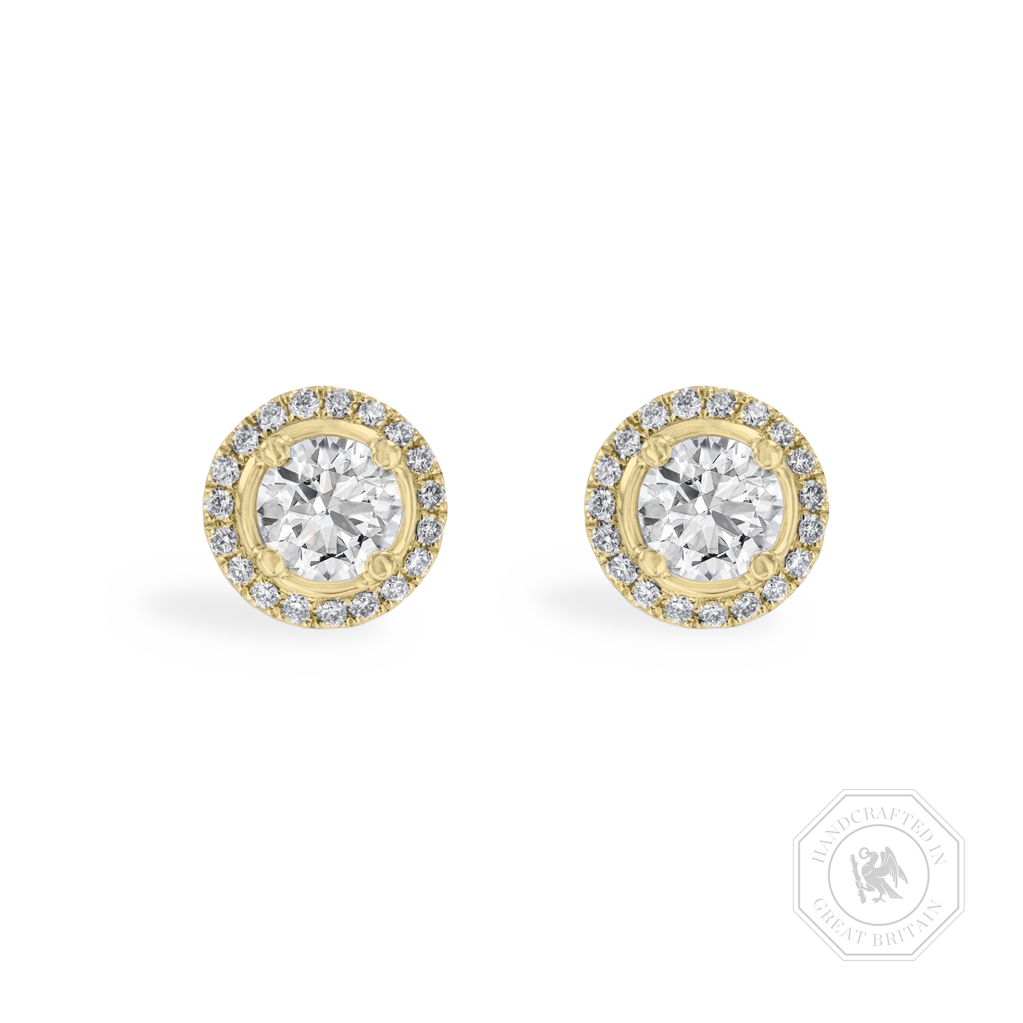 Celestial 1.00ct Diamond Cluster Earrings Brilliant cut, Claw set_1