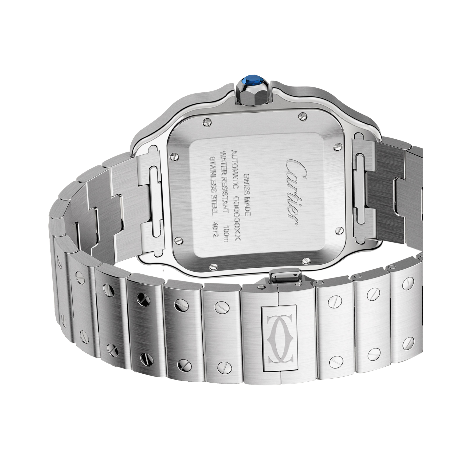 Cartier Santos de Cartier 39.8mm, Blue Dial, Roman Numerals_5