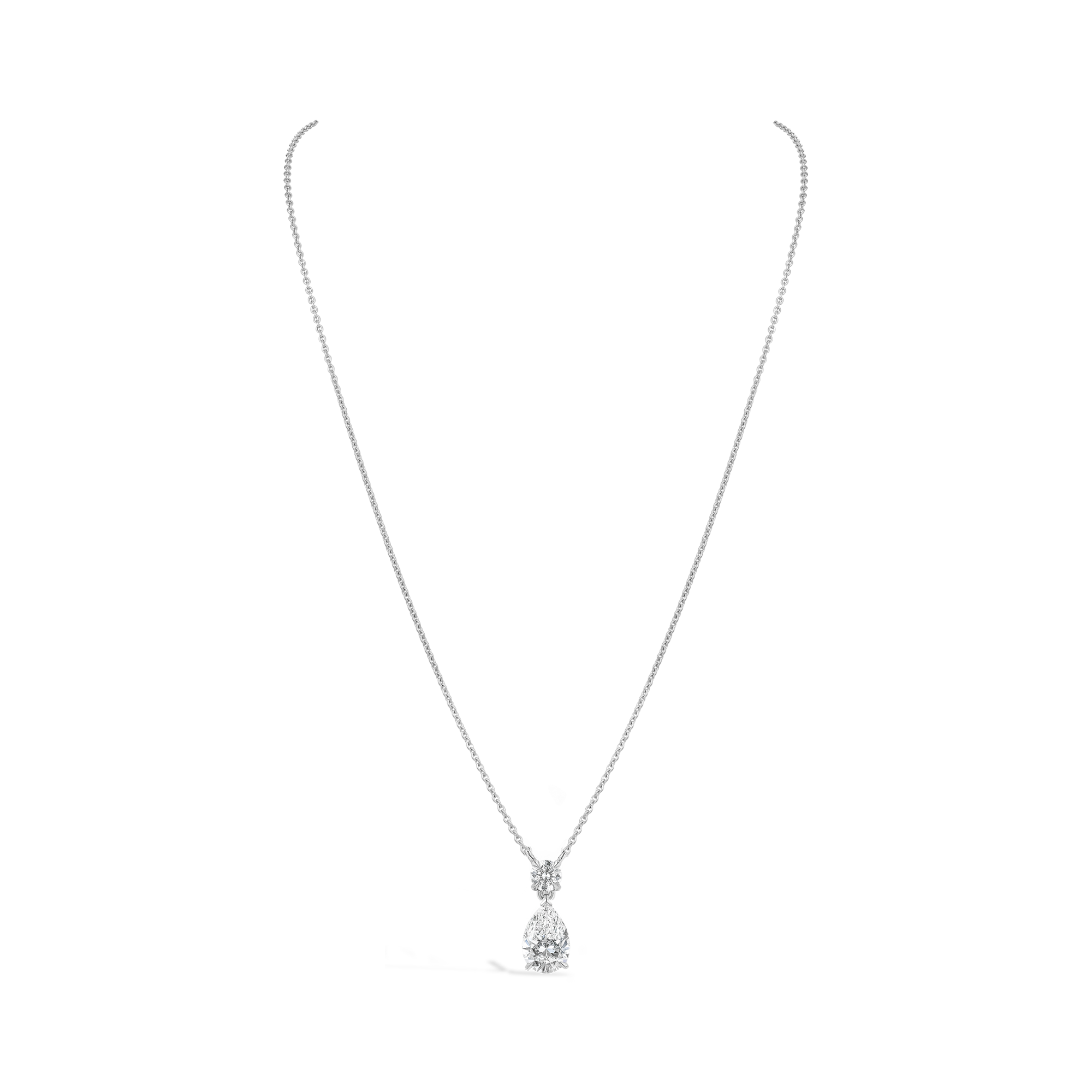 Pear Shaped 0.90ct Diamond Pendant Pear Shaped, Claw Set_2