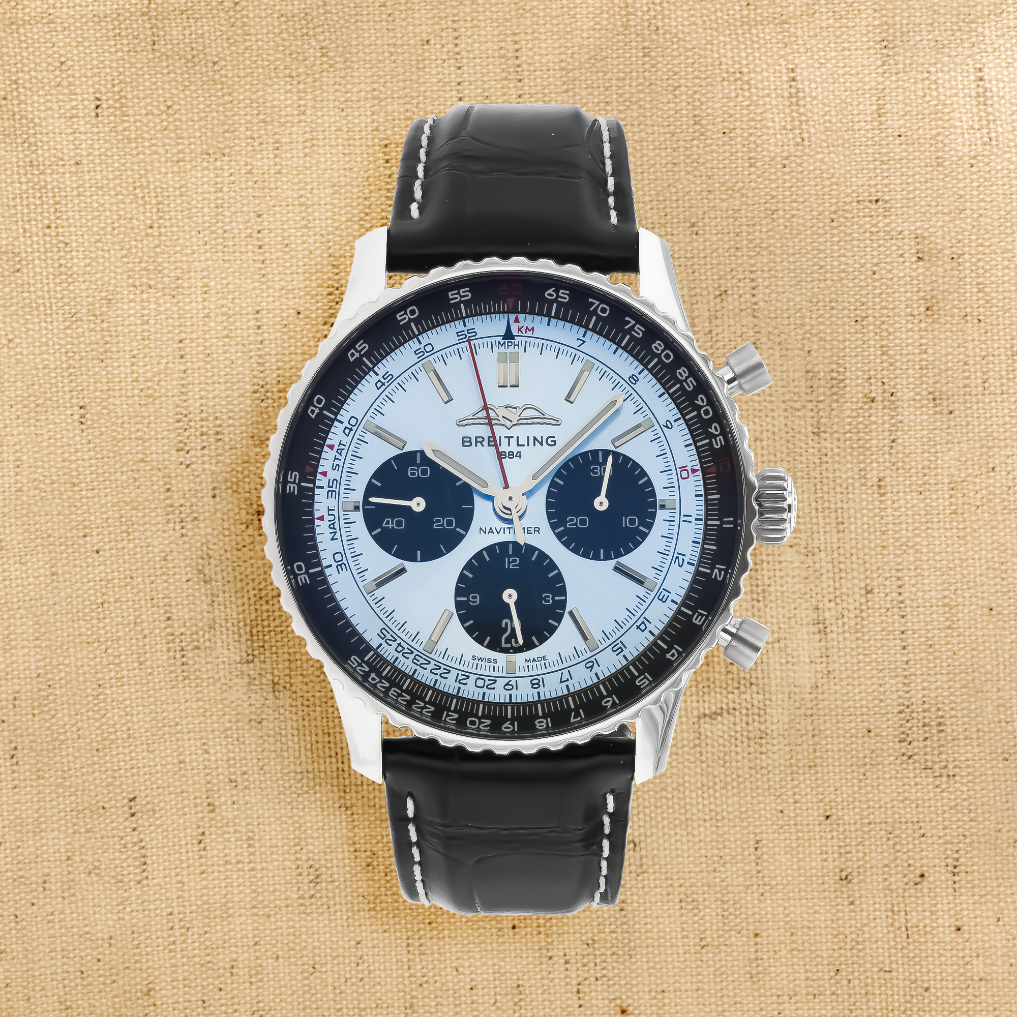 Pre-Owned Breitling Navitimer B01 Chronograph 43 43mm, Ice Blue Dial, Baton Numerals_1