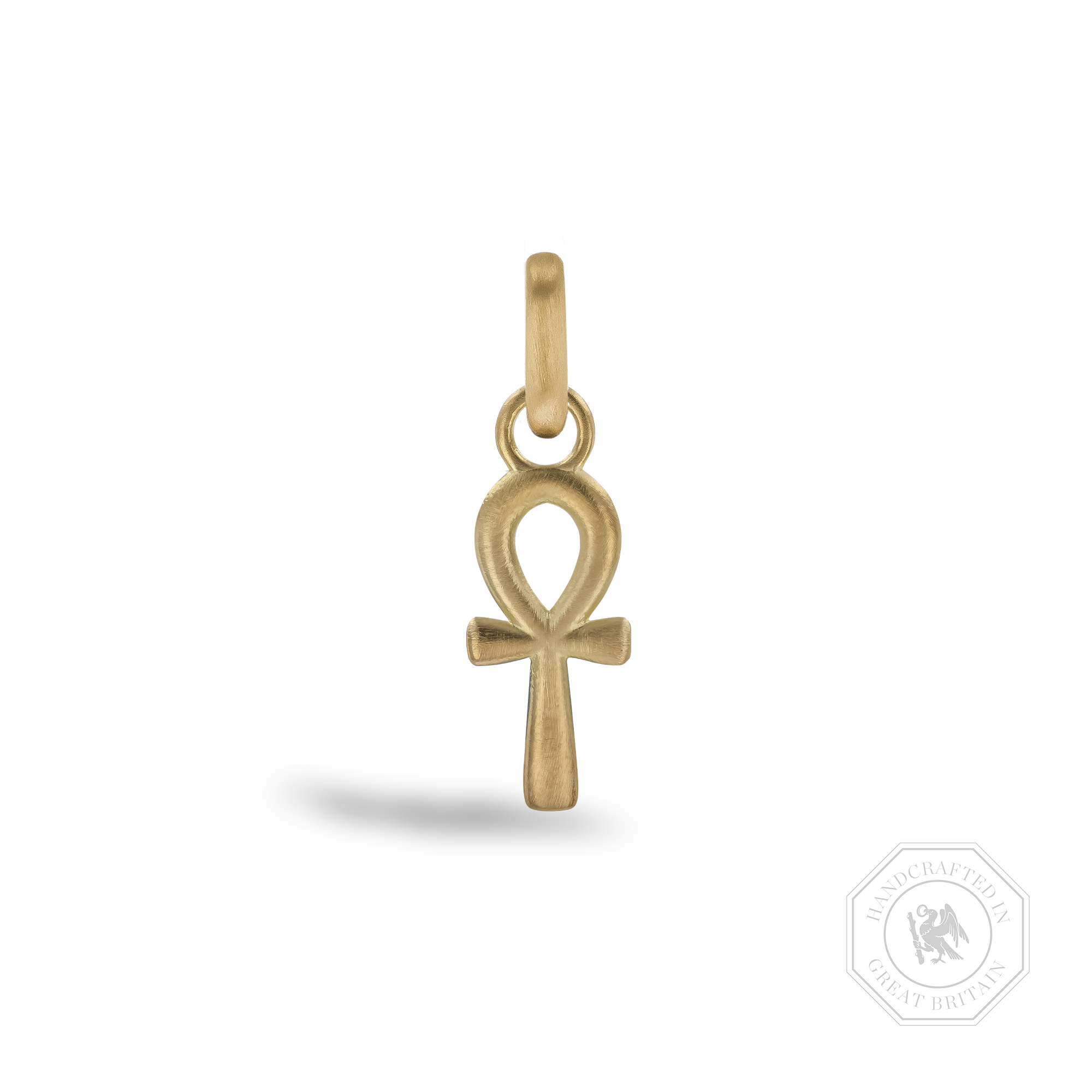 Small Ankh Cross Gold Pendant Charm _1