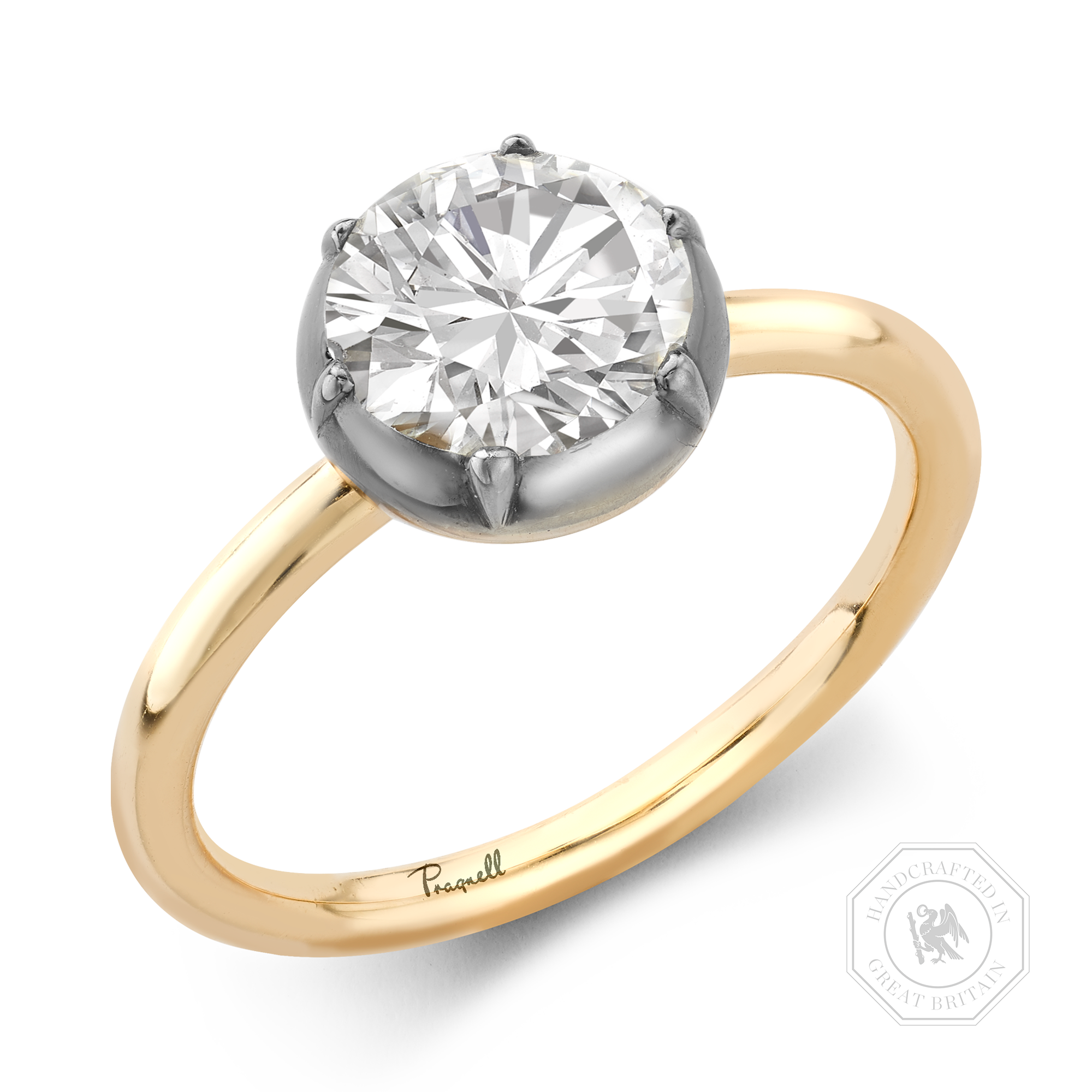 Georgian Setting 1.43ct Diamond Solitaire Ring Brilliant cut, Claw set_1