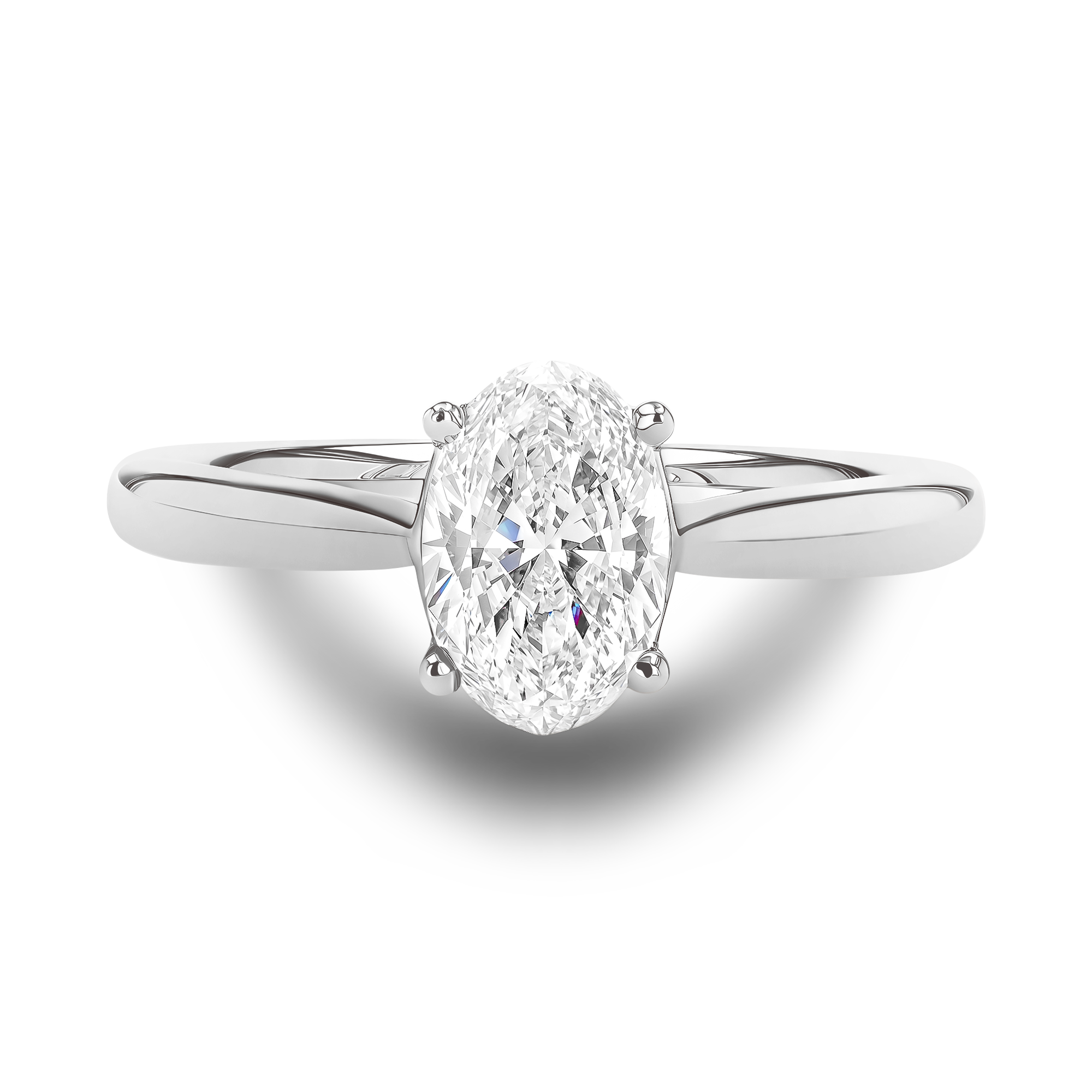 Gaia 1.01ct Diamond Solitaire Ring Oval Cut, Claw Set_2