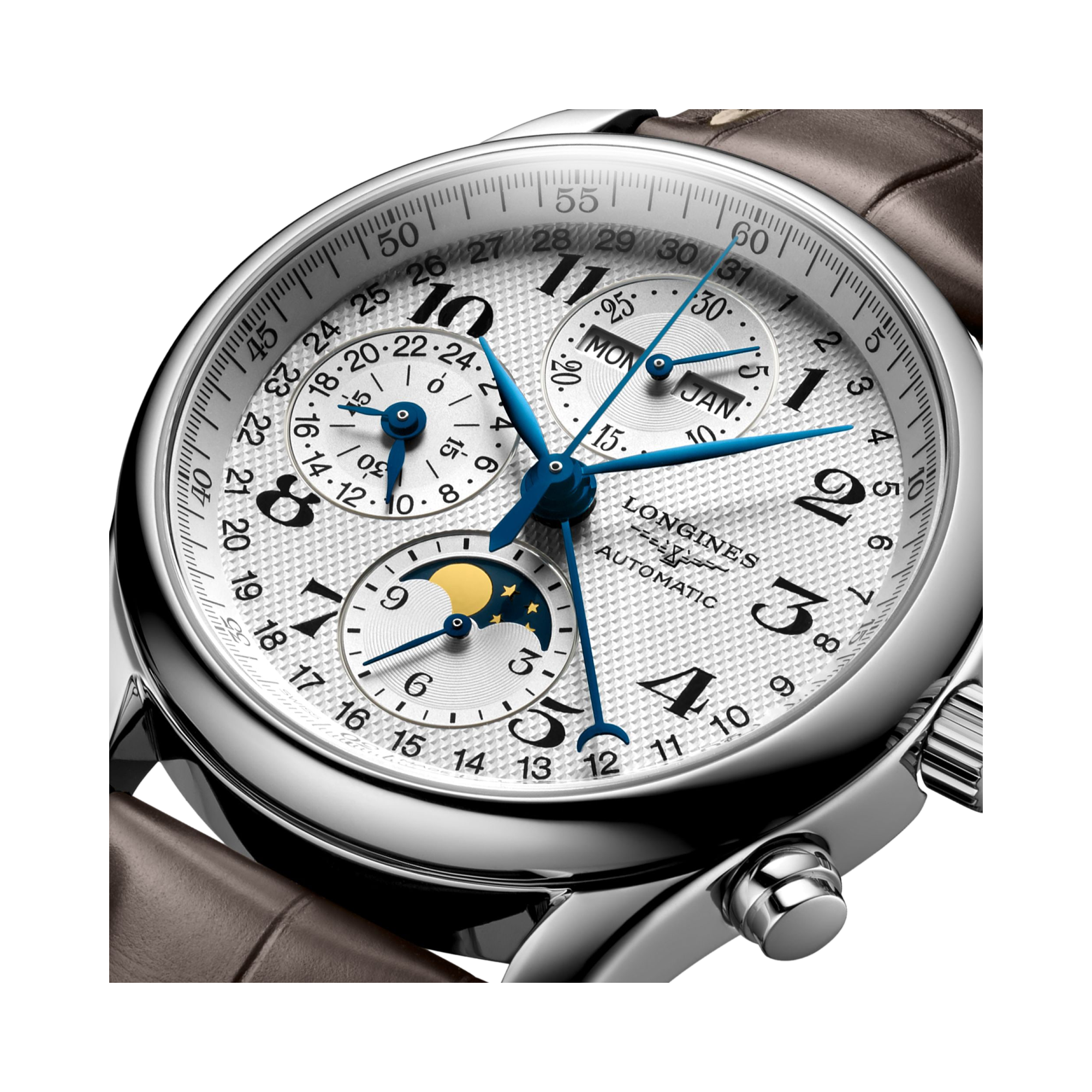 Longines Master collection 40mm, Silver Dial, Arabic Numerals_4
