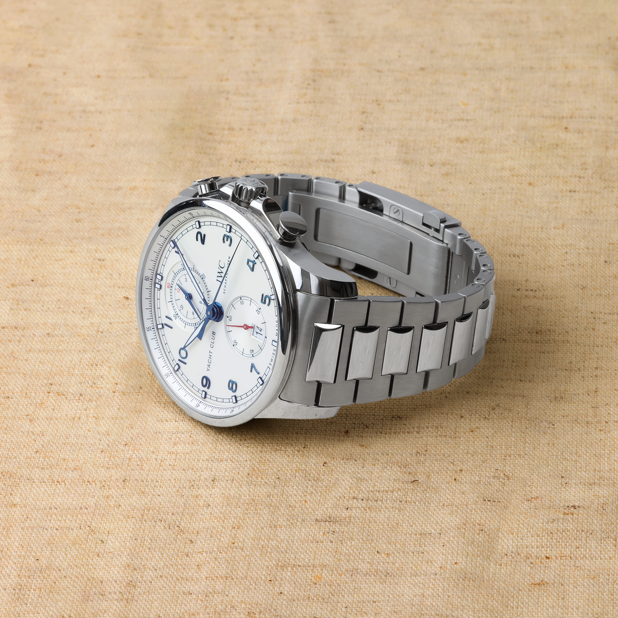 Pre-Owned IWC Portugieser Yacht Club Chronograph 44.6mm, Silver Dial, Arabic Numerals_2