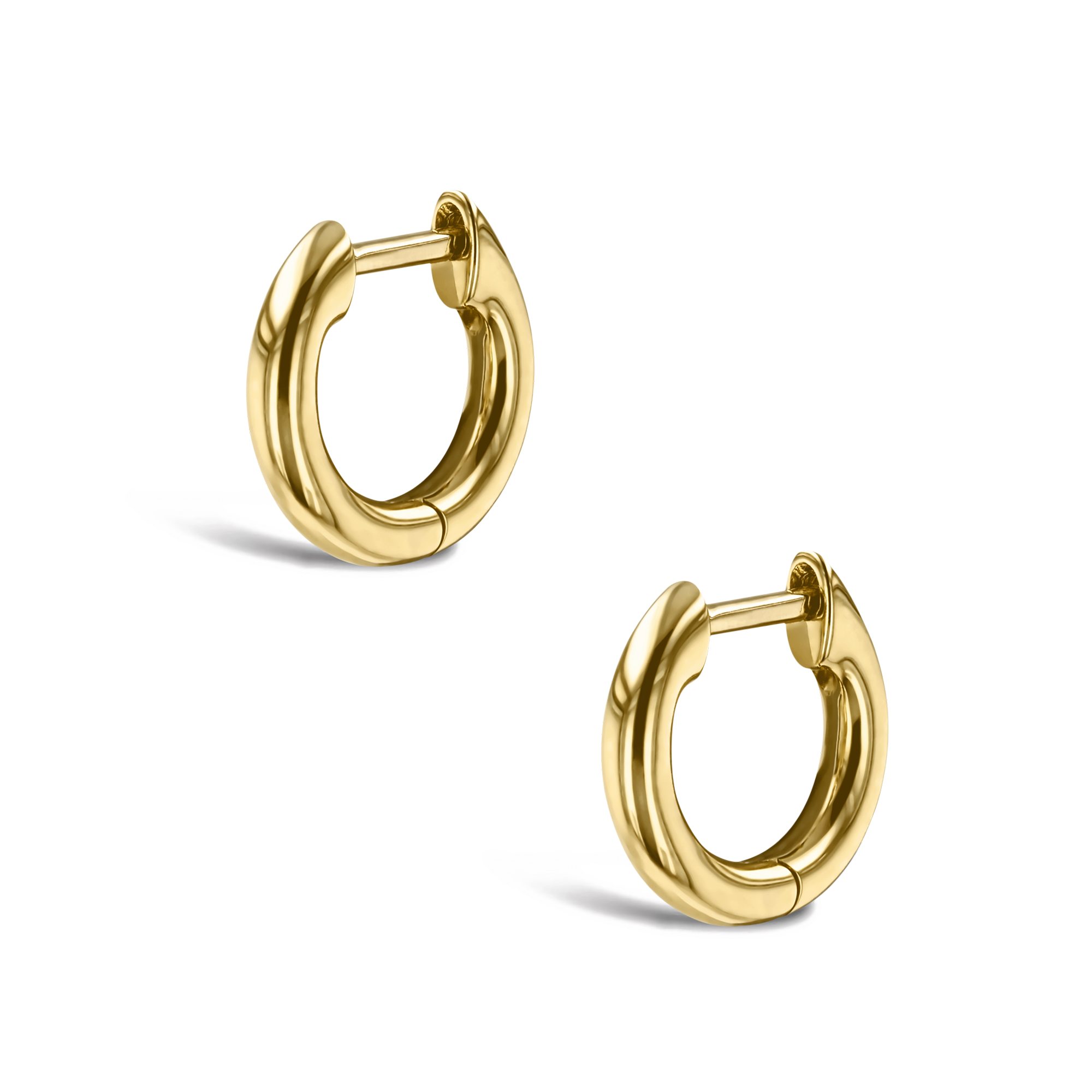 Small Hoop Earrings 15mm in 18ct Yellow Gold Pragnell