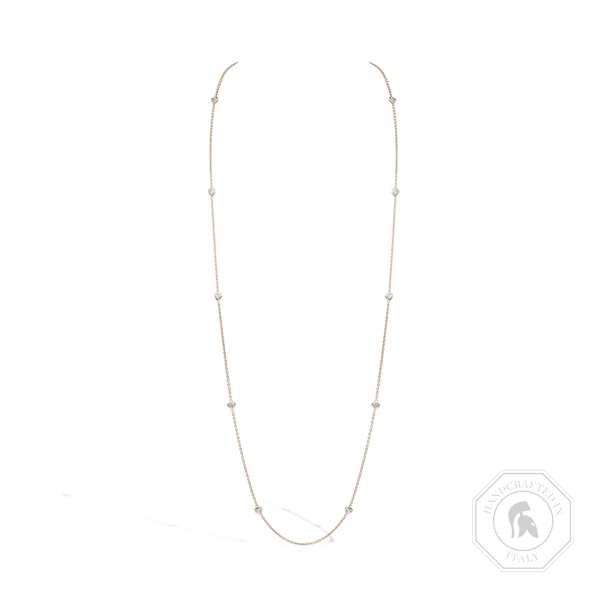 Sundance Heart Diamond Long 80cm Necklace Heart & Brilliant Cut, Rubover Set_1