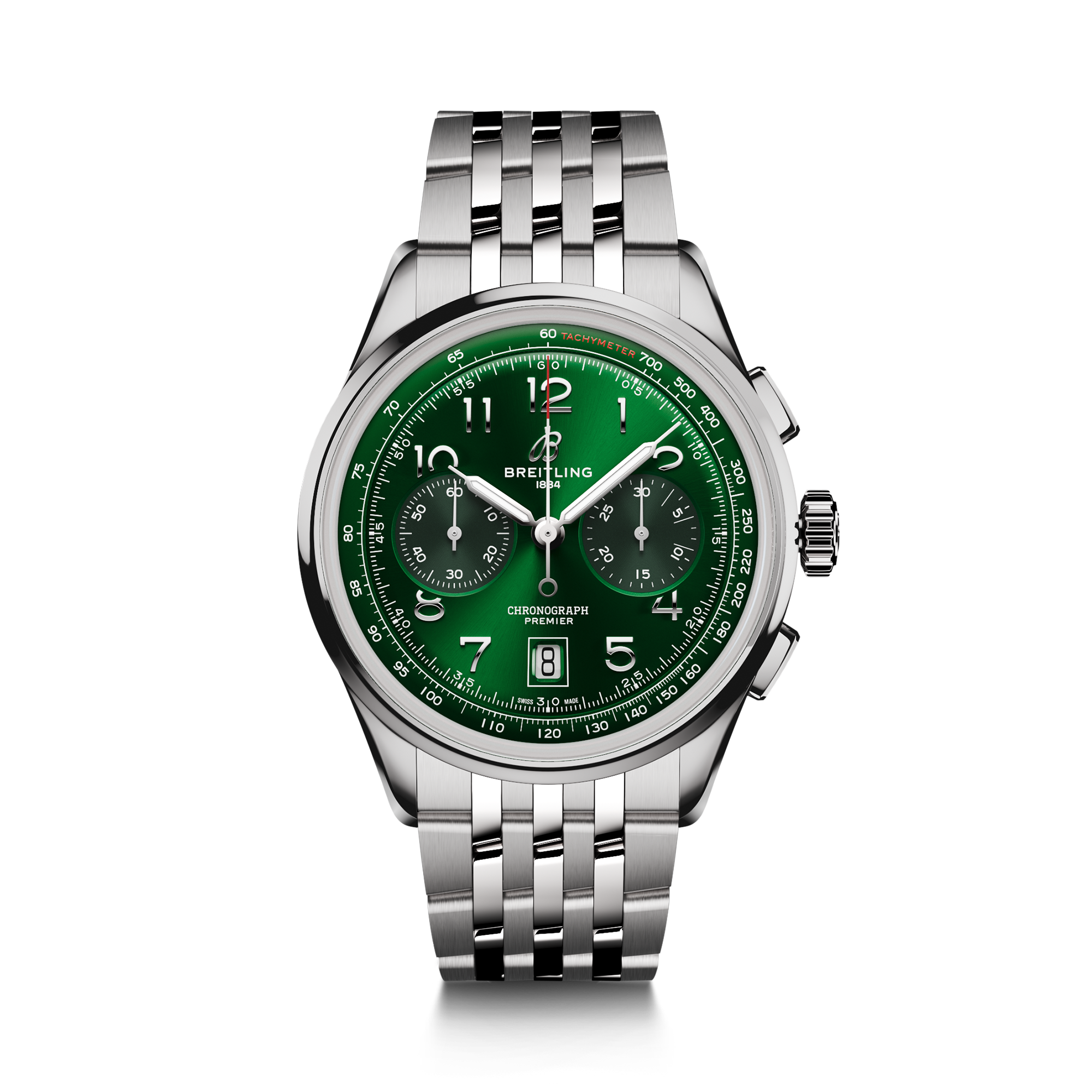 Breitling Premier BO1 Chronograph 42 42mm, Green Dial, Arabic Numerals_1