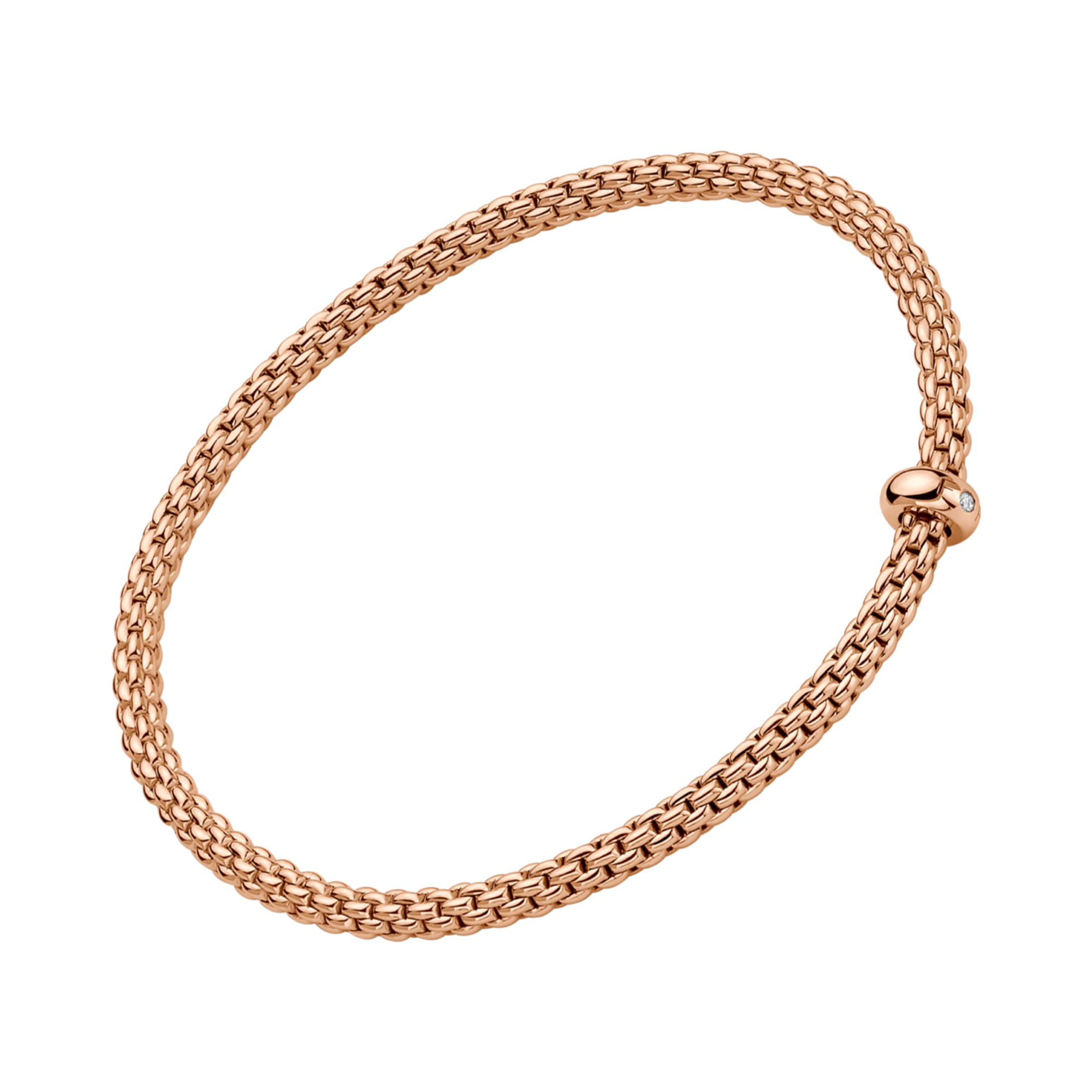 FOPE Prima Flex'It Medium Diamond Bracelet Brilliant Cut, Rubover Set_1