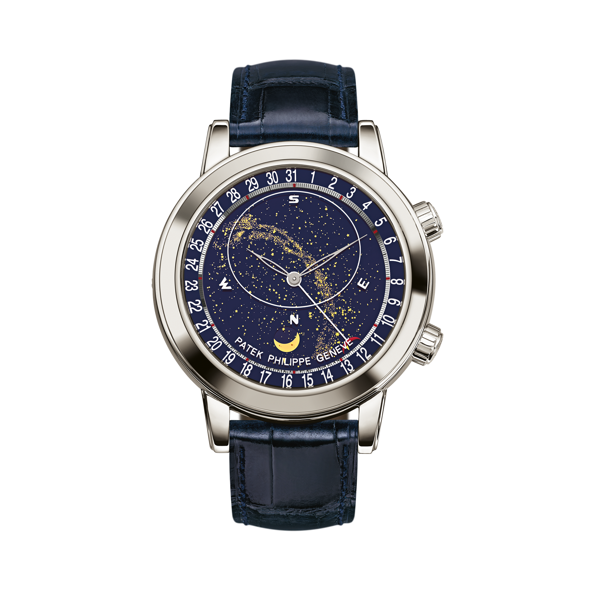 Patek Philippe Grand Complication 44mm, Blue Dial, Moonphase Dial_1