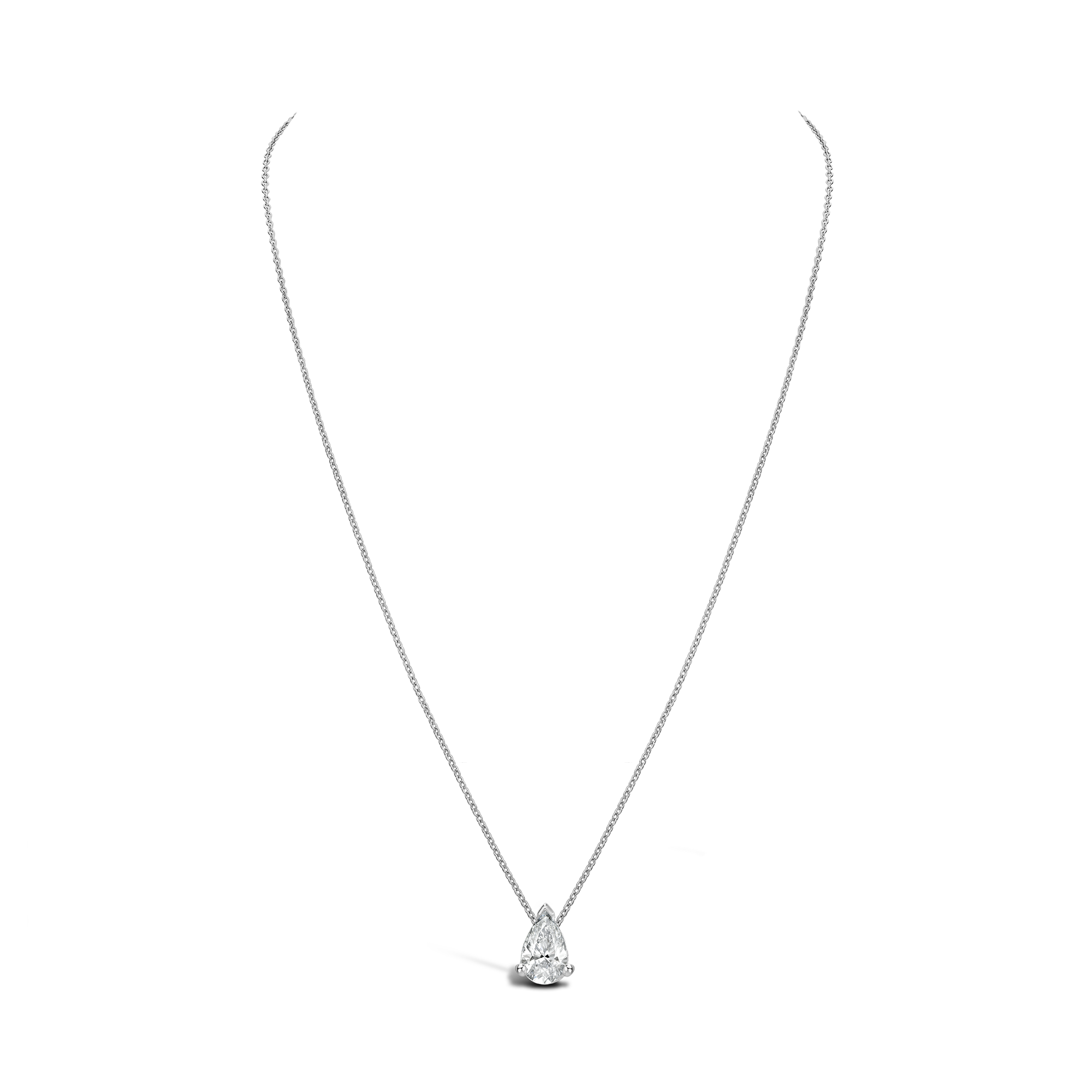 Pear Shaped Diamond Pendant Pear Shaped, Claw Set_2