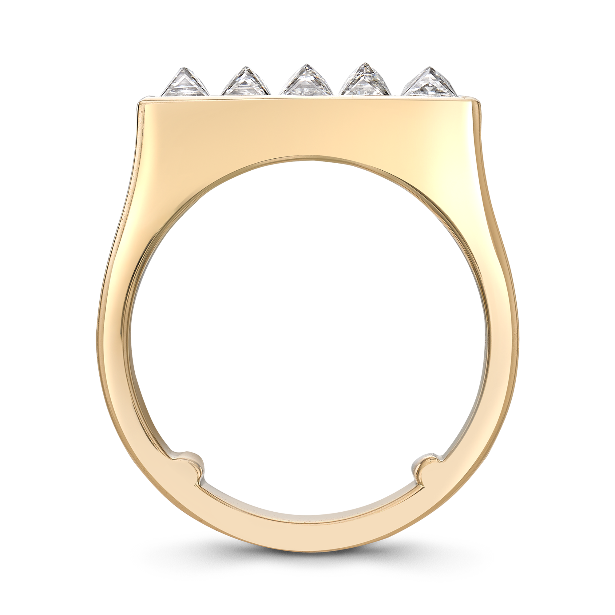 RockChic Flat-Topped Diamond Ring Princess Cut, Channel Set_3