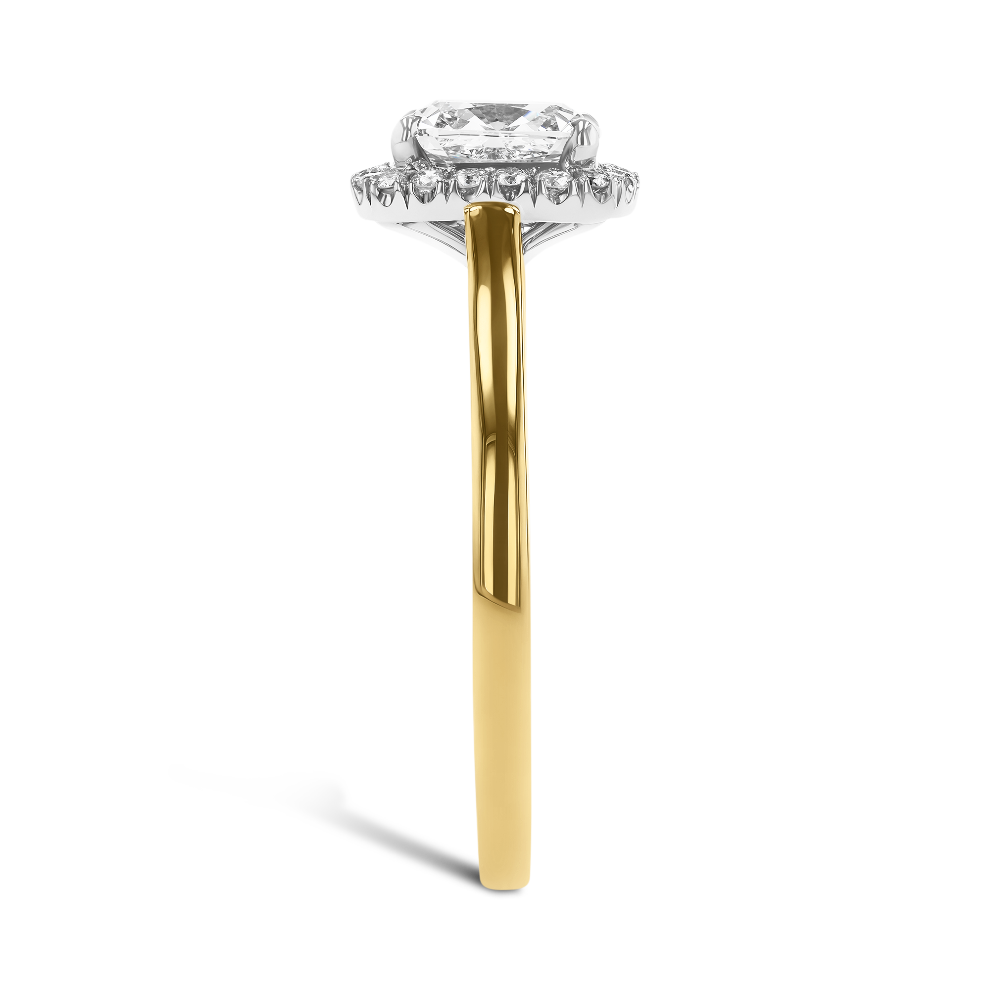 Celestial 1.02ct Cushion Cut Diamond Cluster Ring Cushion Cut, Claw Set_4