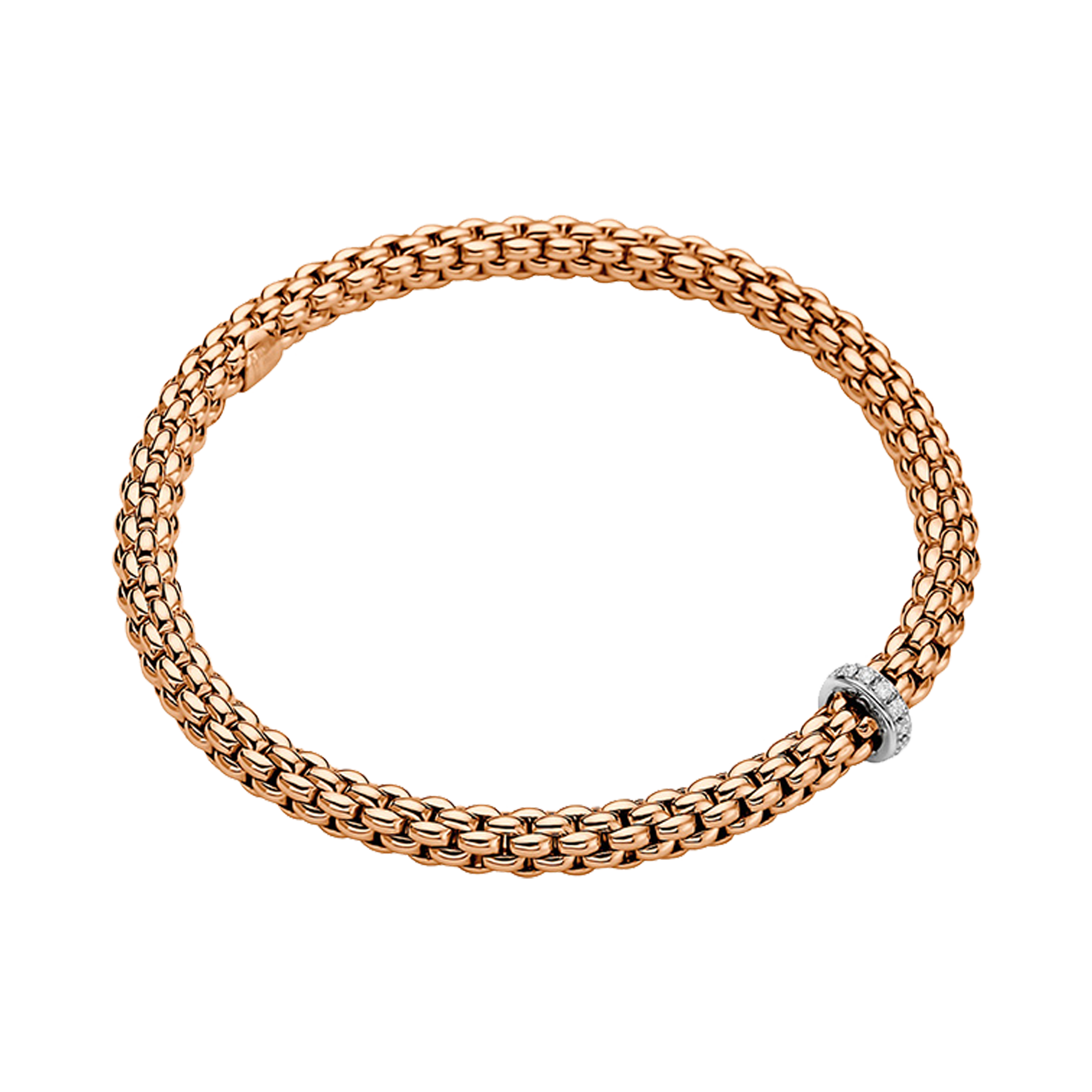 FOPE Solo medium flex'it Diamond Bracelet Brilliant Cut, Grain Set_1