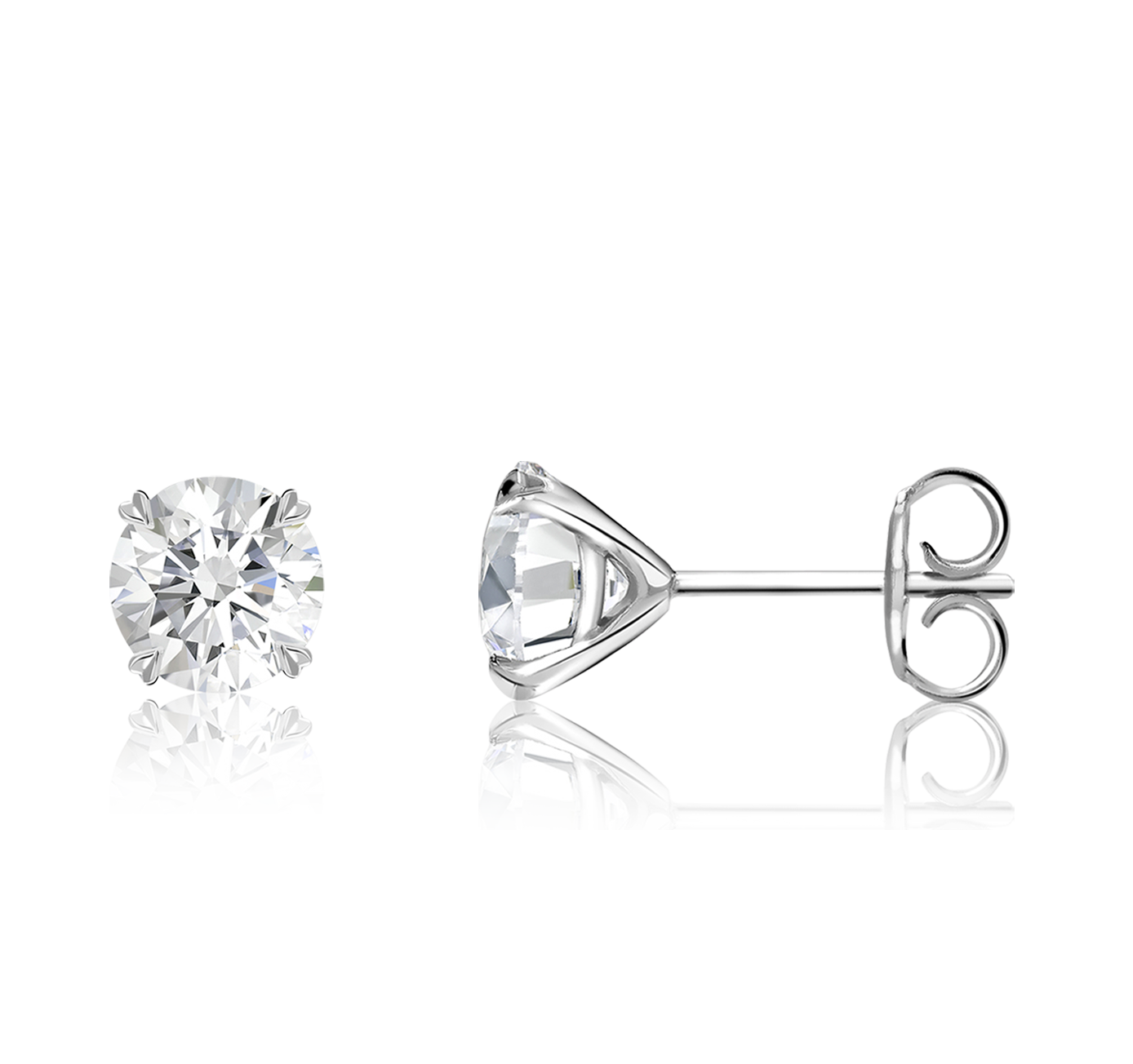 Windsor 0.70ct Diamond Stud Earrings Brilliant cut, Claw set_2