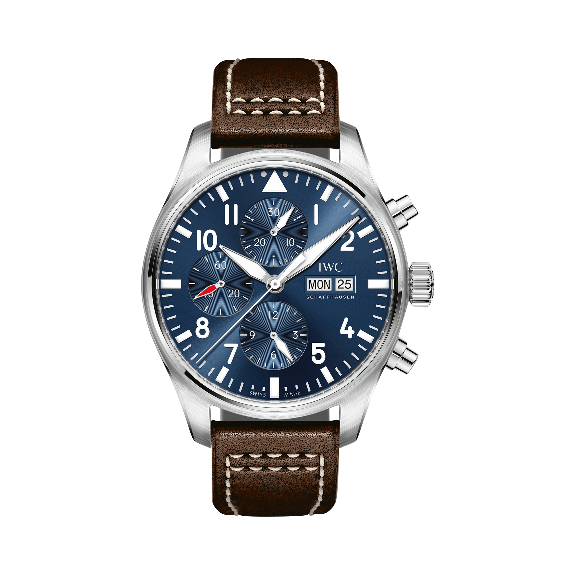 IWC Pilot's Chronograph 42mm, Blue Dial, Arabic/Baton Numerals_1