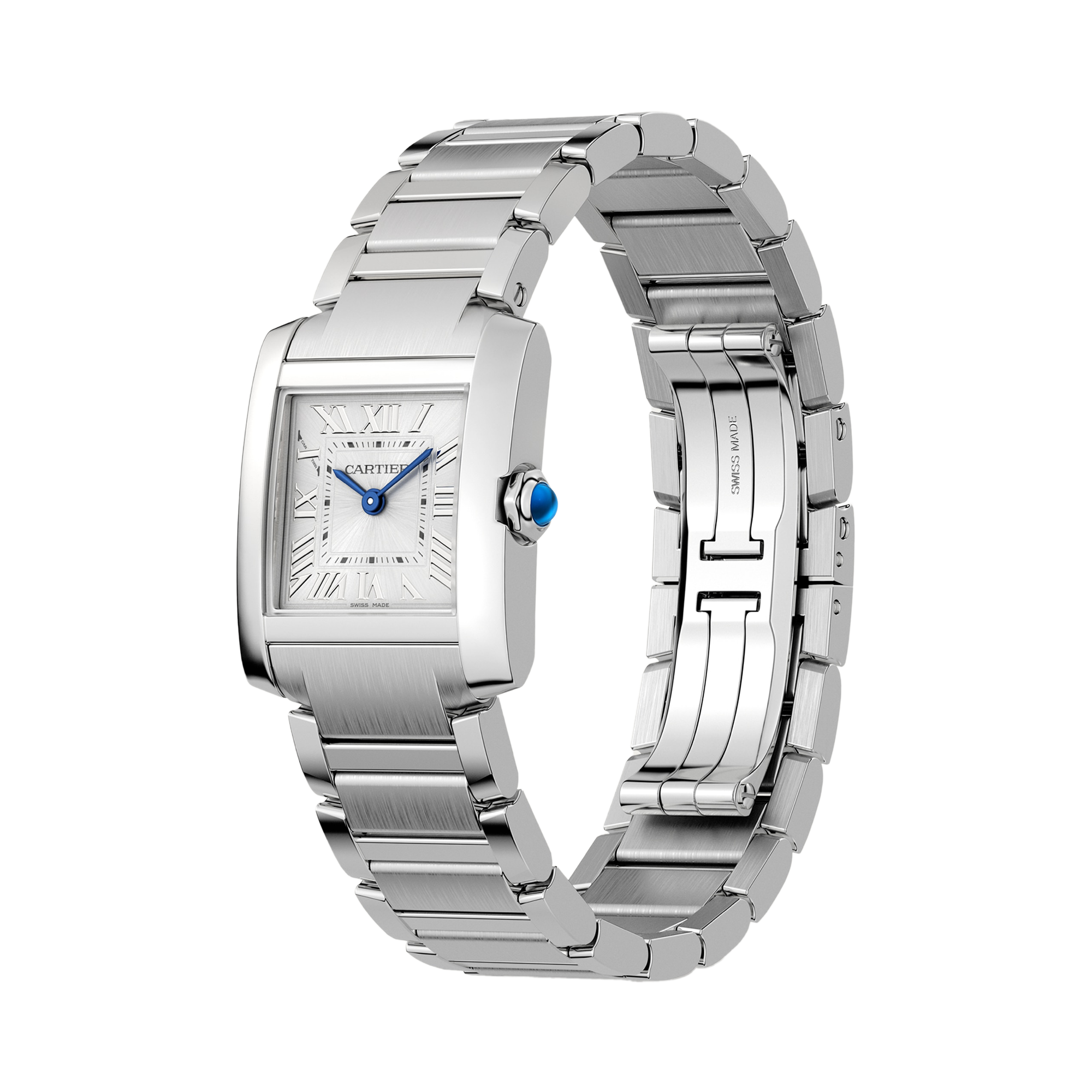 Cartier Tank Française 21.2mm, Silver Dial, Roman Numerals_2