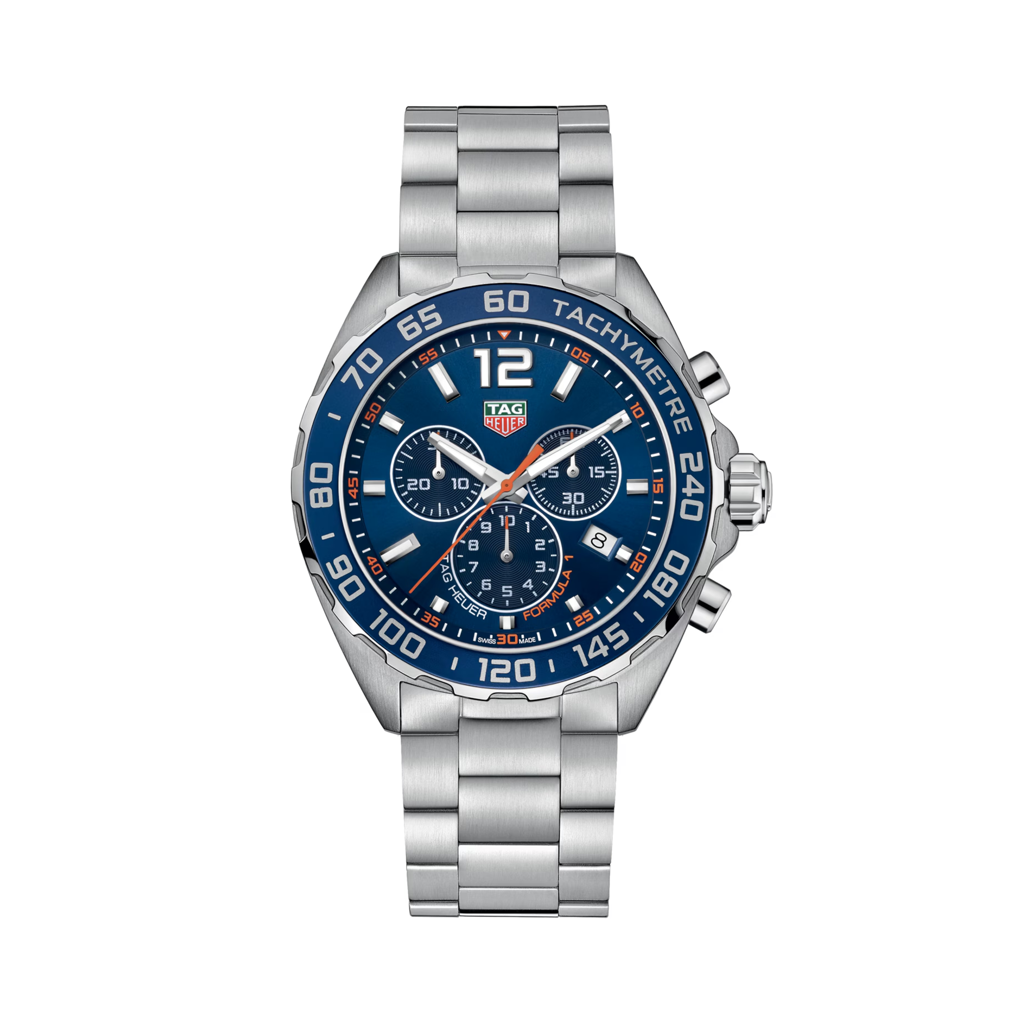 Tag Heuer Formula 1 Chronograph 43mm, Blue Dial, Baton Numerals_1