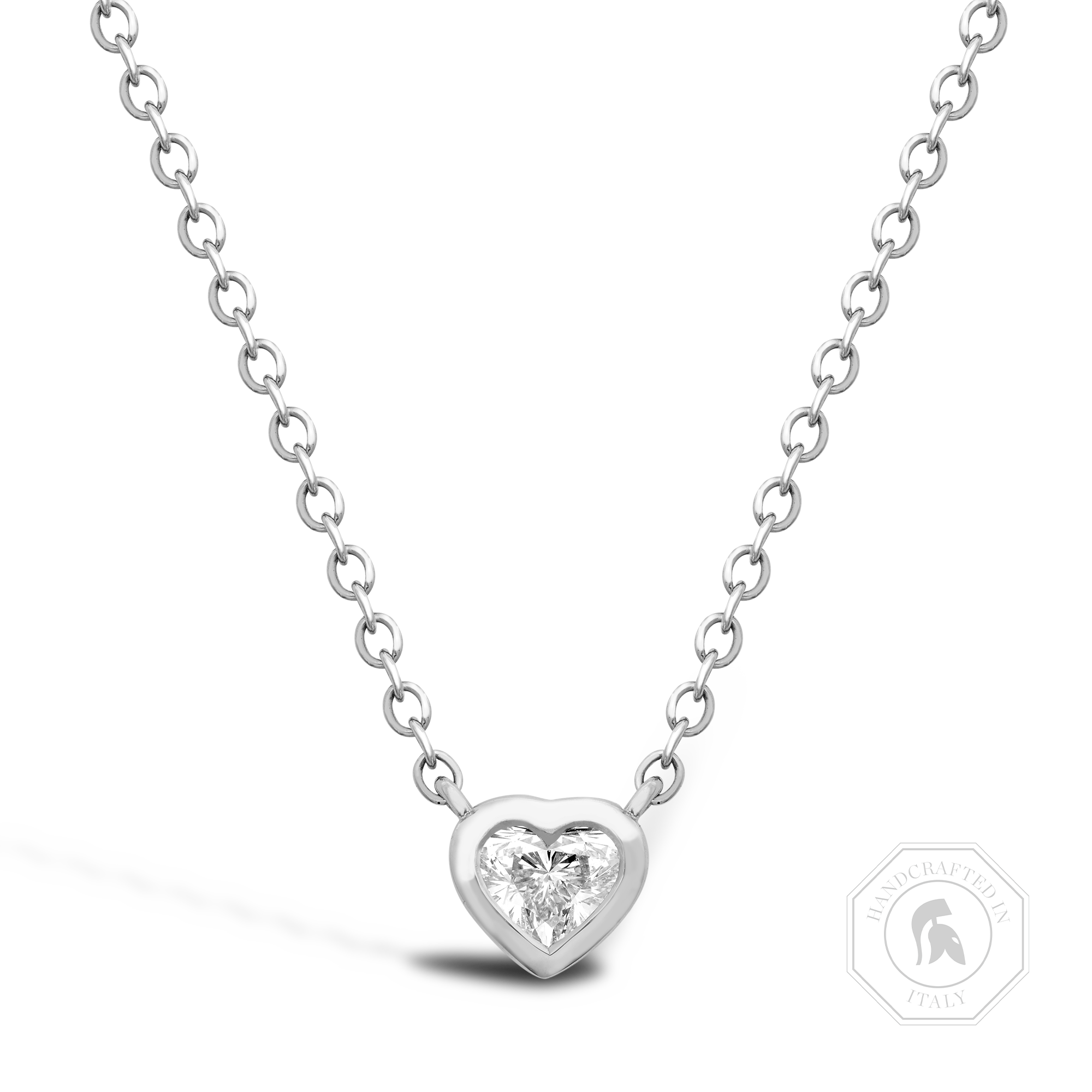 Sundance Diamond Pendant Heartshaped, Rubover Set_1