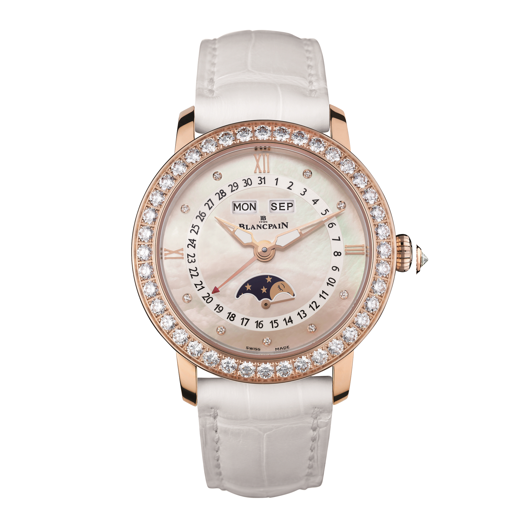 Blancpain Villeret 35mm, Mother of Pearl Dial, Diamond Numerals_1