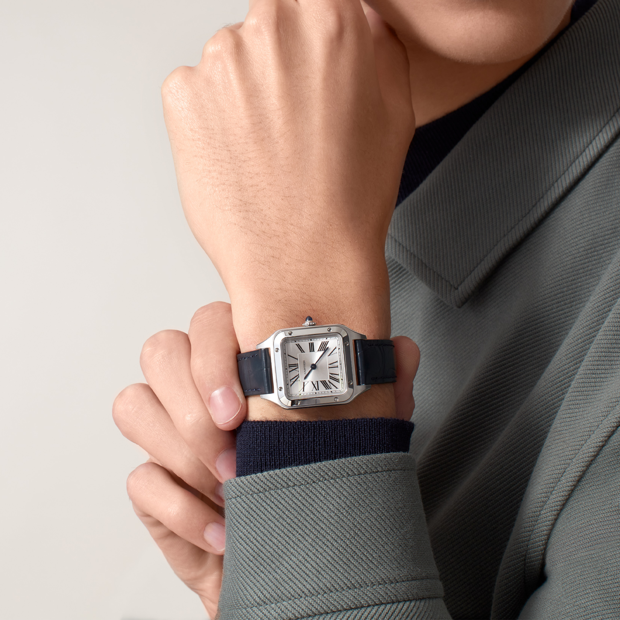 Cartier Santos-Dumont Small, Silver Dial, Roman Numerals_6