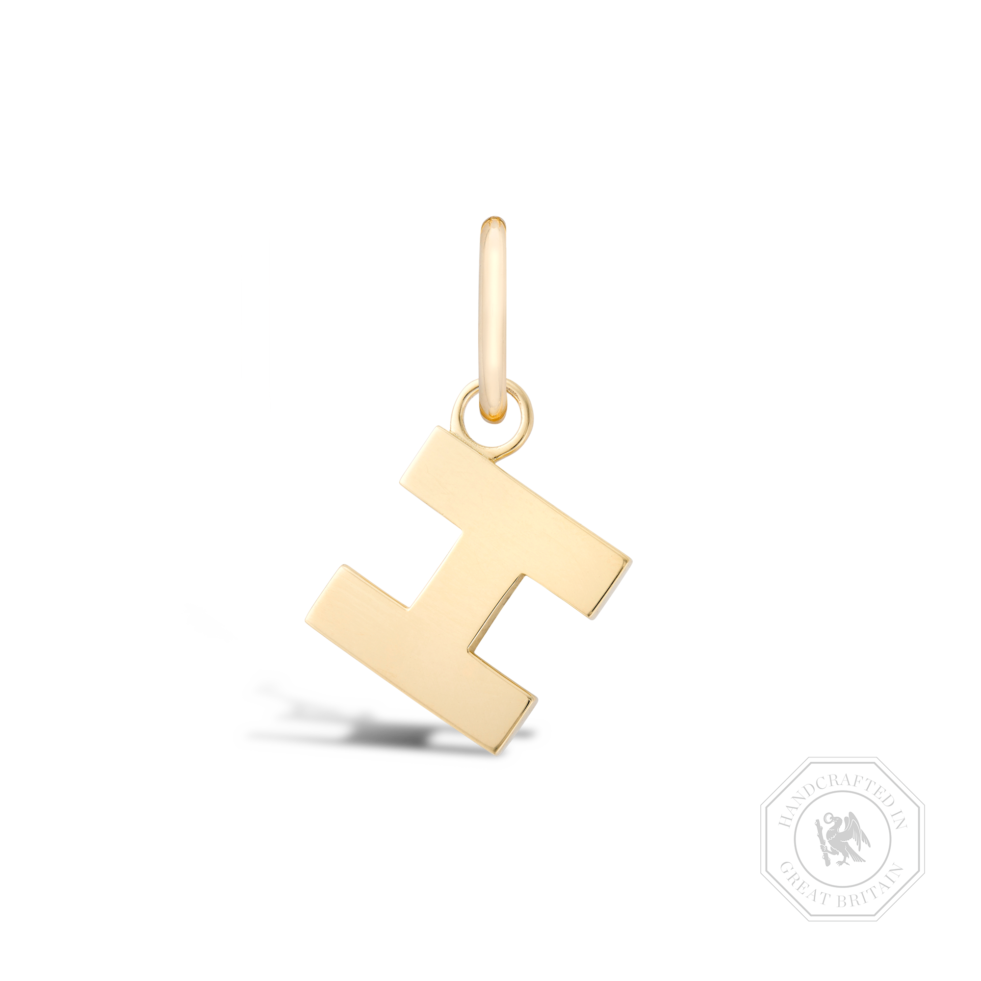 Medallion Letter I Pendant Charm _1