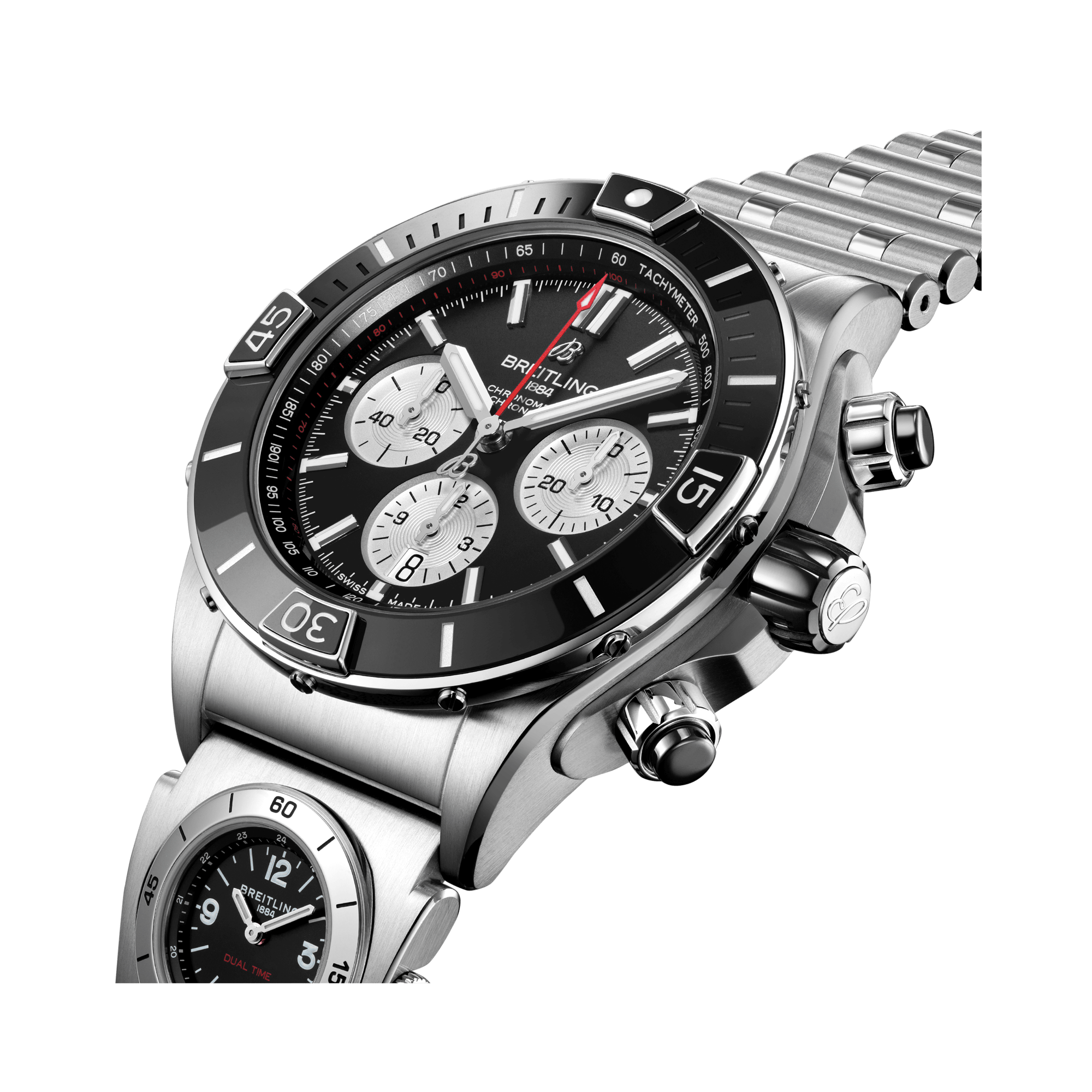 Breitling Super Chronomat B01 44 44mm, Black Dial, Baton Numerals_3