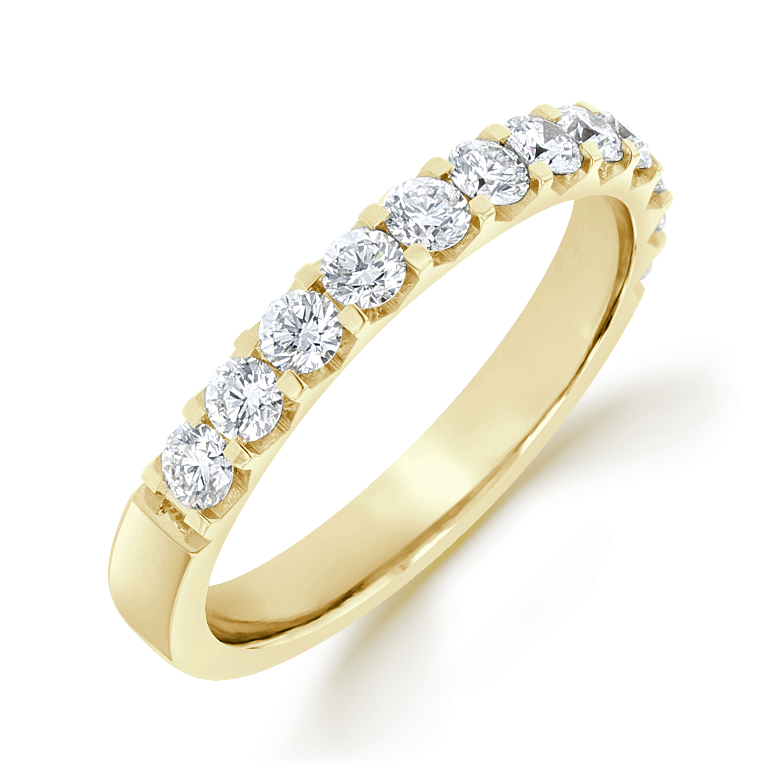 Brilliant Cut Diamond Half Eternity Ring Brilliant Cut, Half Eternity, Claw Set_1