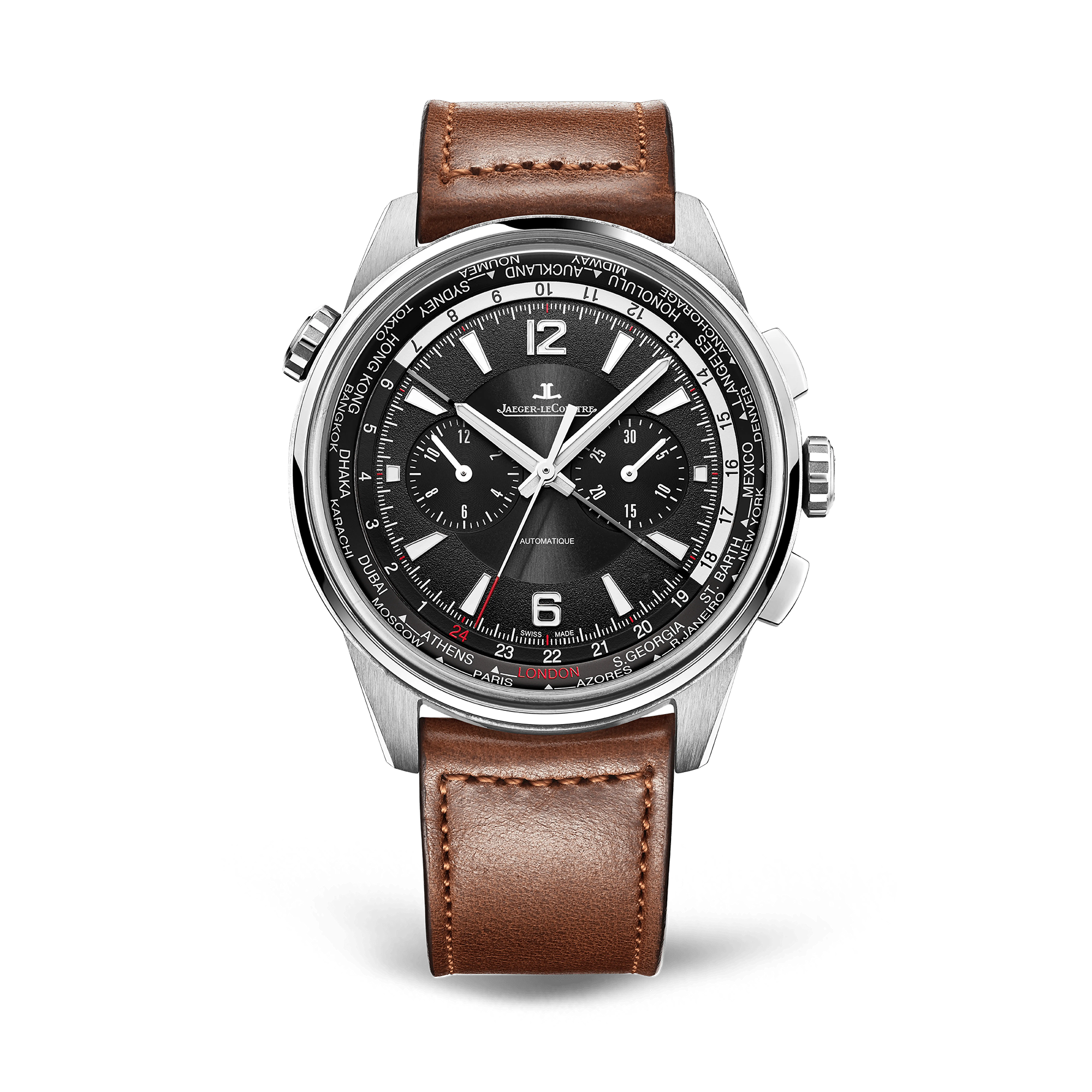 Jaeger-LeCoultre Polaris 44mm, Black Dial, Arabic/Baton Numerals_1